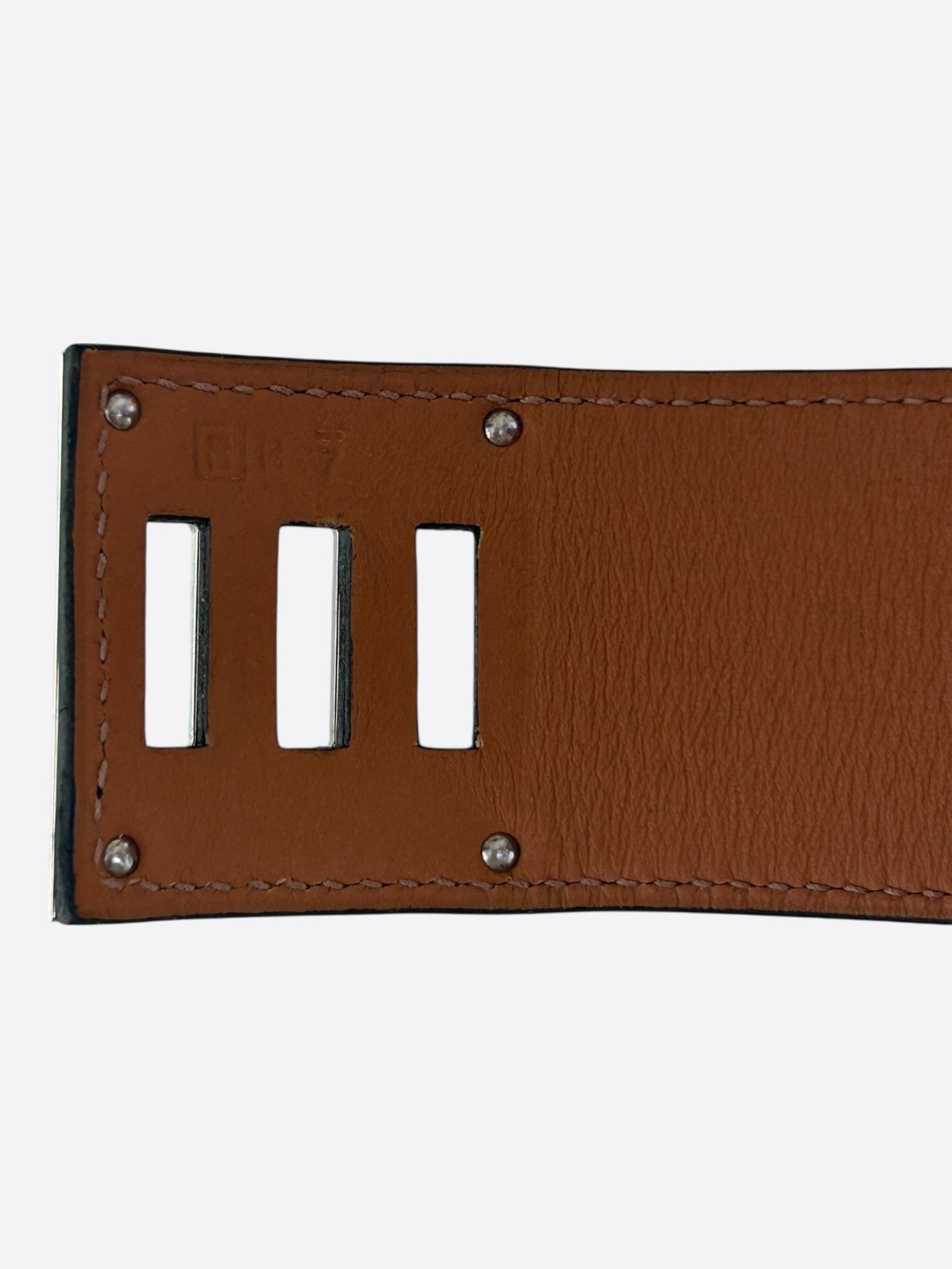 Hermes Hermes Black Box Leather & Palladium Hardware Kelly Bracelet Size ONE SIZE - 3 Thumbnail