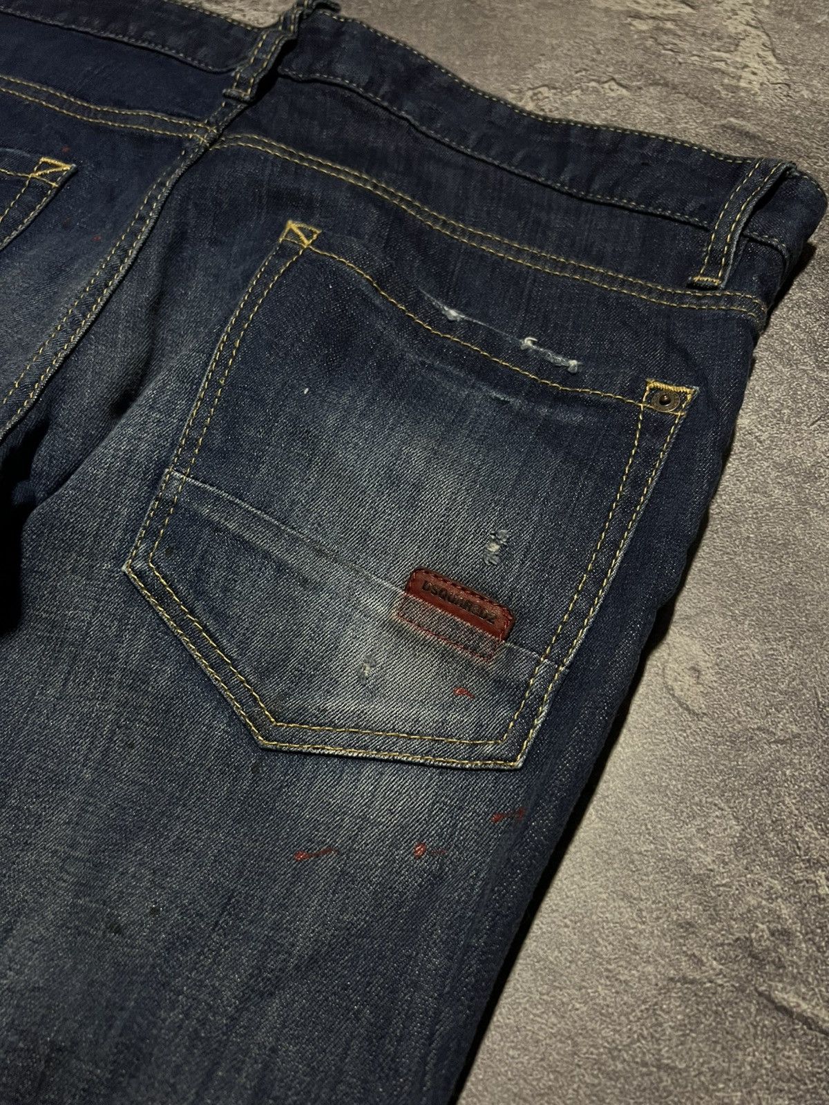 Dsquared2 Dsquared2 Painted Denim Distressed Slim Fit Vintage Size US 36 / EU 52 - 7 Thumbnail