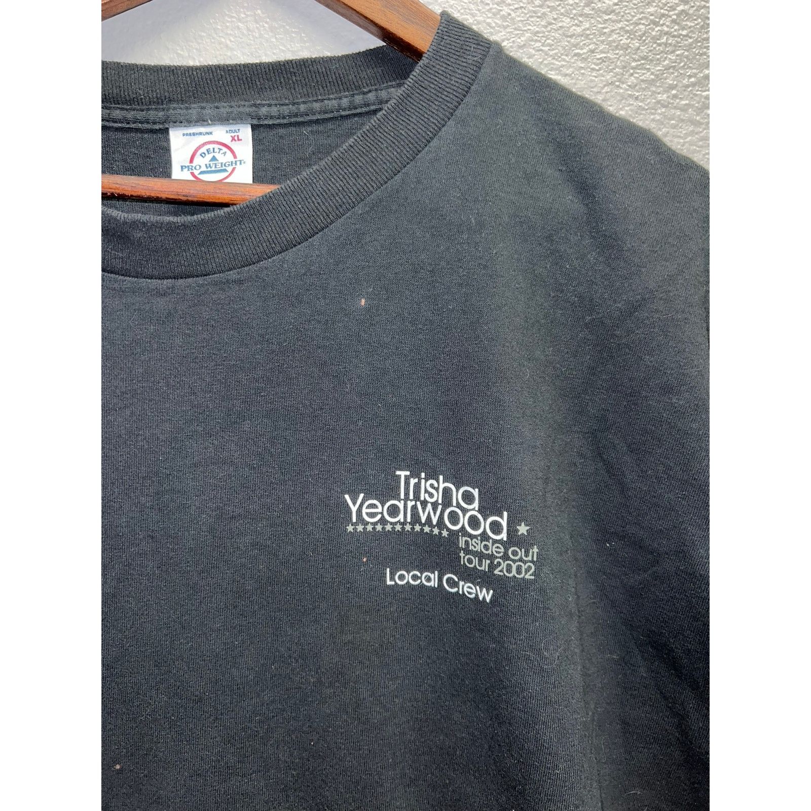 Delta Vintage Trisha Yearwood Shirt Inside Out Tour Local Crew Tee Size US XL / EU 56 / 4 - 2 Thumbnail