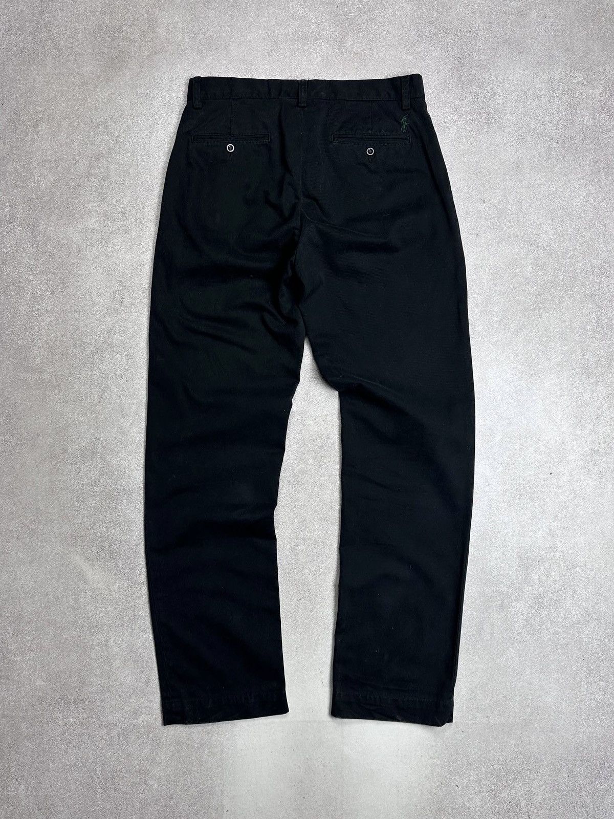 Polo Ralph Lauren Vintage Polo Ralph Lauren Black Chino Pants Y2K Rare 32x34 Size US 32 / EU 48 - 1 Thumbnail
