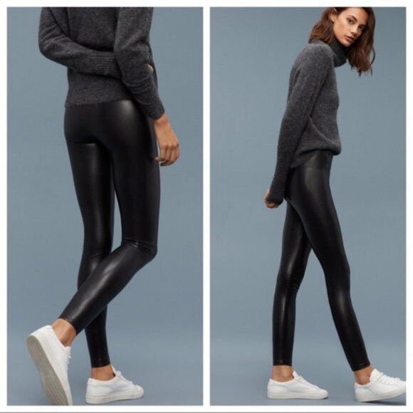 Aritzia Aritzia Wilfred Daria Faux Leather Leggings - S, 32” Inseam Size 28" / US 6 / IT 42 - 7 Thumbnail