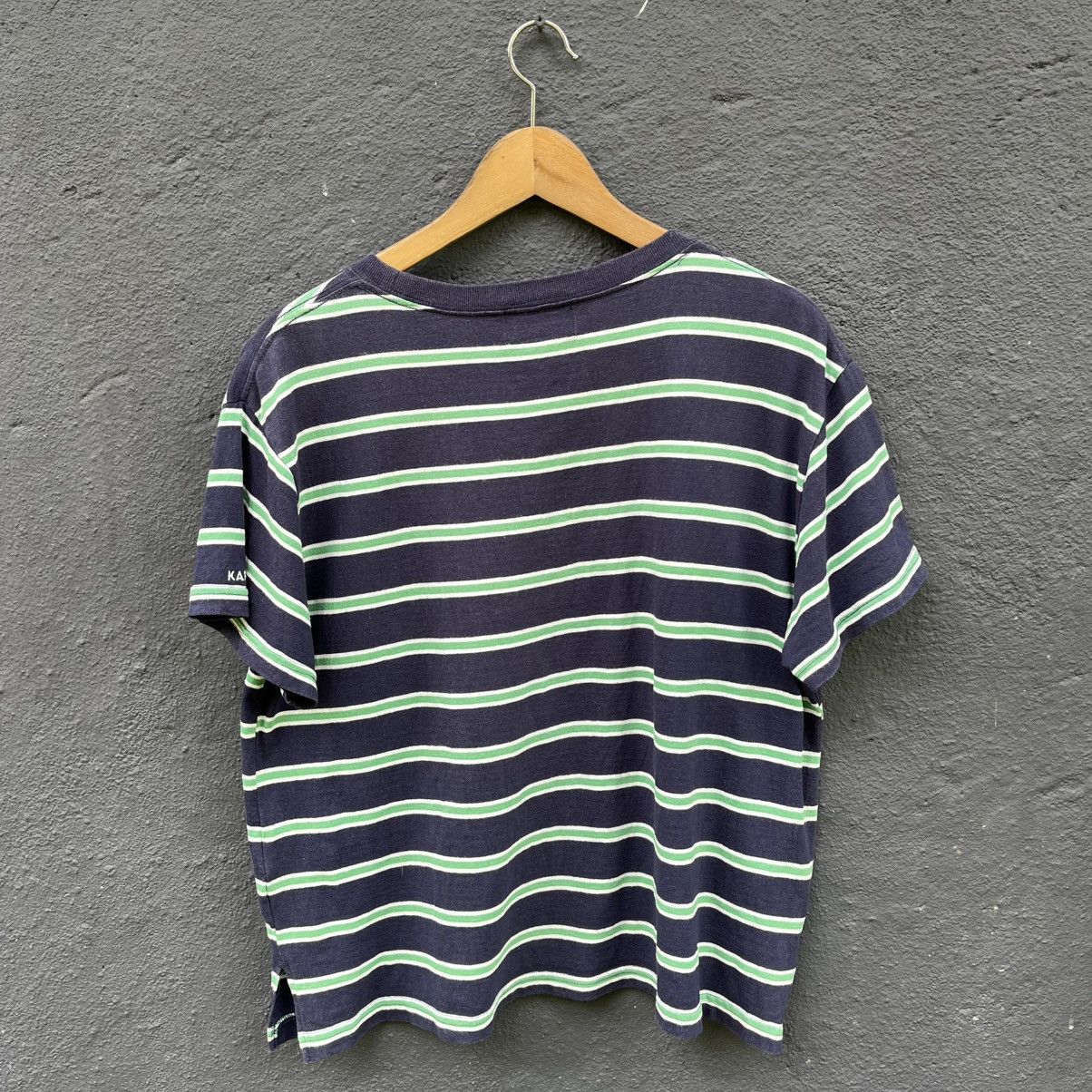 Kangol Thrashed Kangol Stripe Crop Top Tee Size US M / EU 48-50 / 2 - 3 Thumbnail