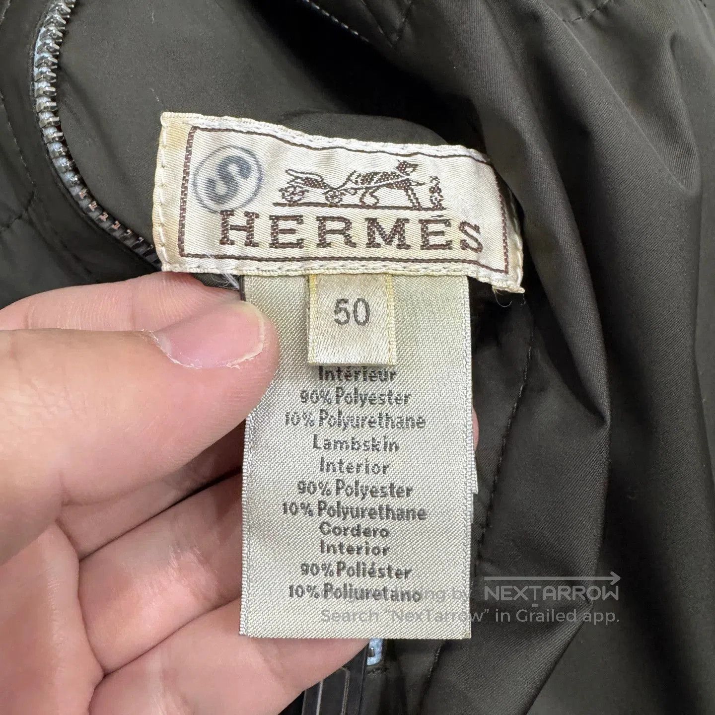 Hermes Light Blue Multi Color Bomber Jacket Size M. Size US M / EU 48-50 / 2 - 6 Thumbnail