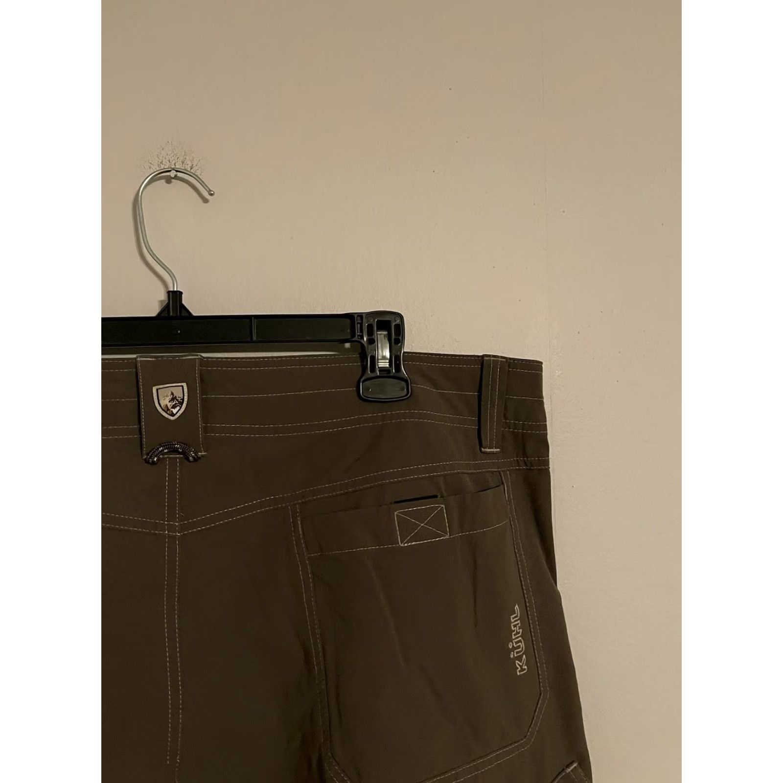 Olive Kuhl Olive Gray Outdoors Nylon Stretch Hiking Mountain Pants - Men's 40x30 Size US 40 / EU 56 - 4 Thumbnail