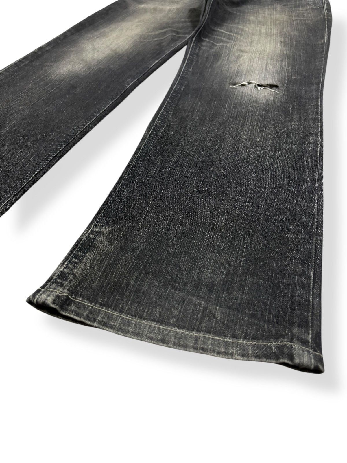 Edwin Vintage Edwin XV Edge Black Faded Distressed Jeans Size US 34 / EU 50 - 8 Thumbnail