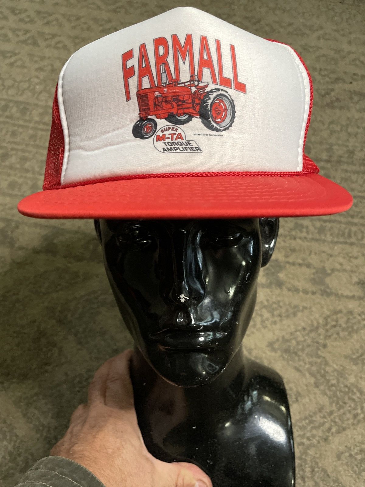 Nissan × Vintage FARMALL super M-TA 1981 vintage trucker hat cap SnapBack 🇺🇸 🔥 Size ONE SIZE - 2 Thumbnail