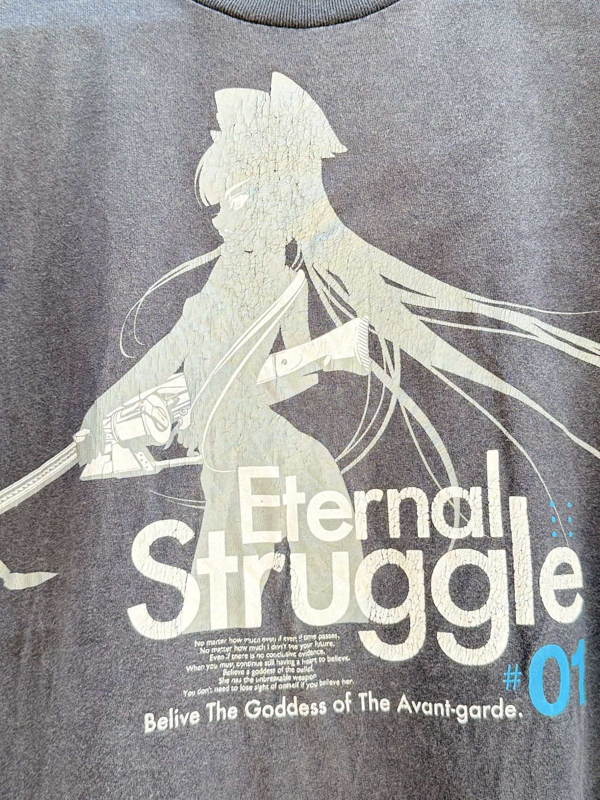 Anime Thrashed Vintage Anime The White Lion Collabolation Faded T Size US M / EU 48-50 / 2 - 3 Thumbnail