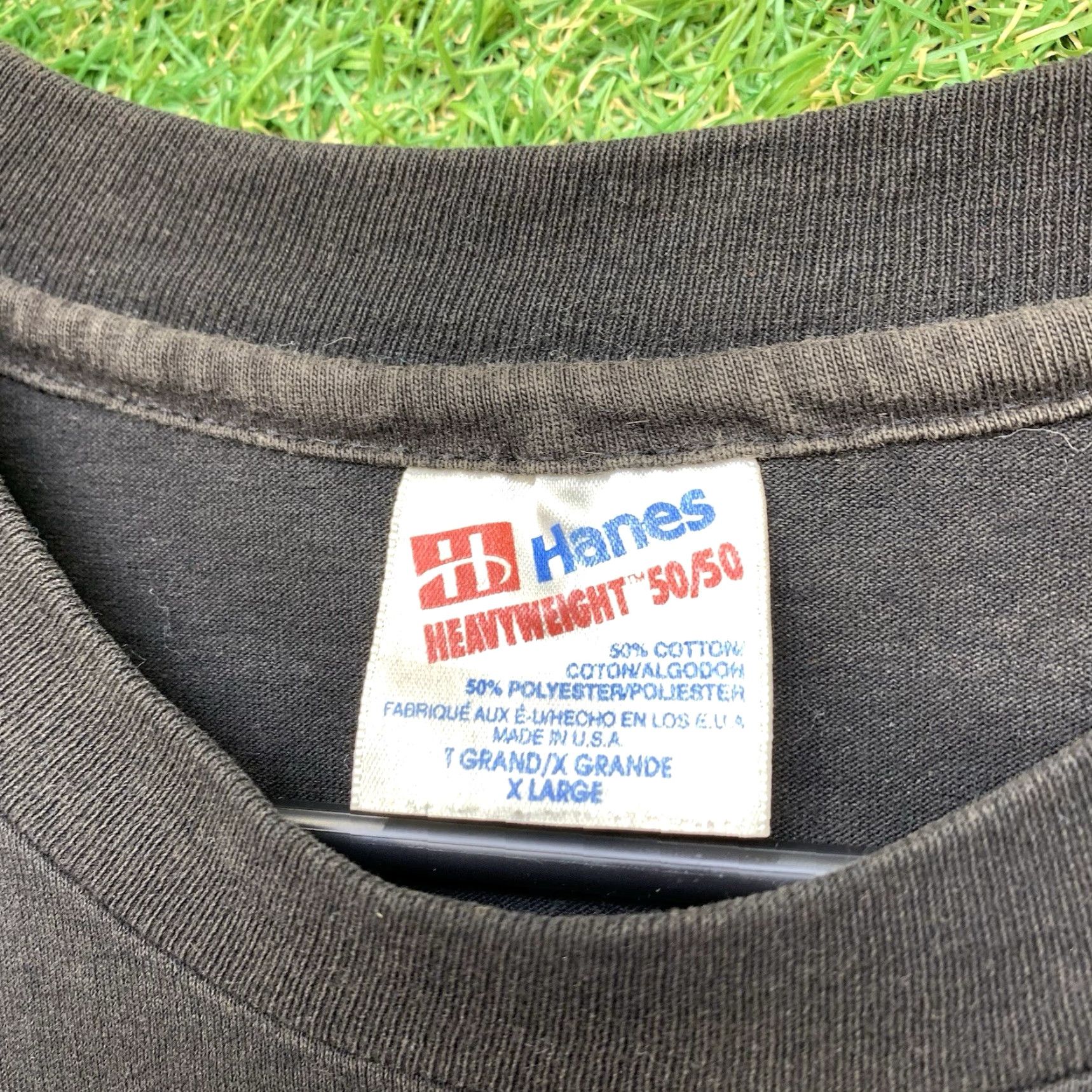 Chase Authentics VINTAGE Nascar Racing Shirt Mens XL Single Stitch Real Men Spin Black and Silver Size US XL / EU 56 / 4 - 2 Thumbnail