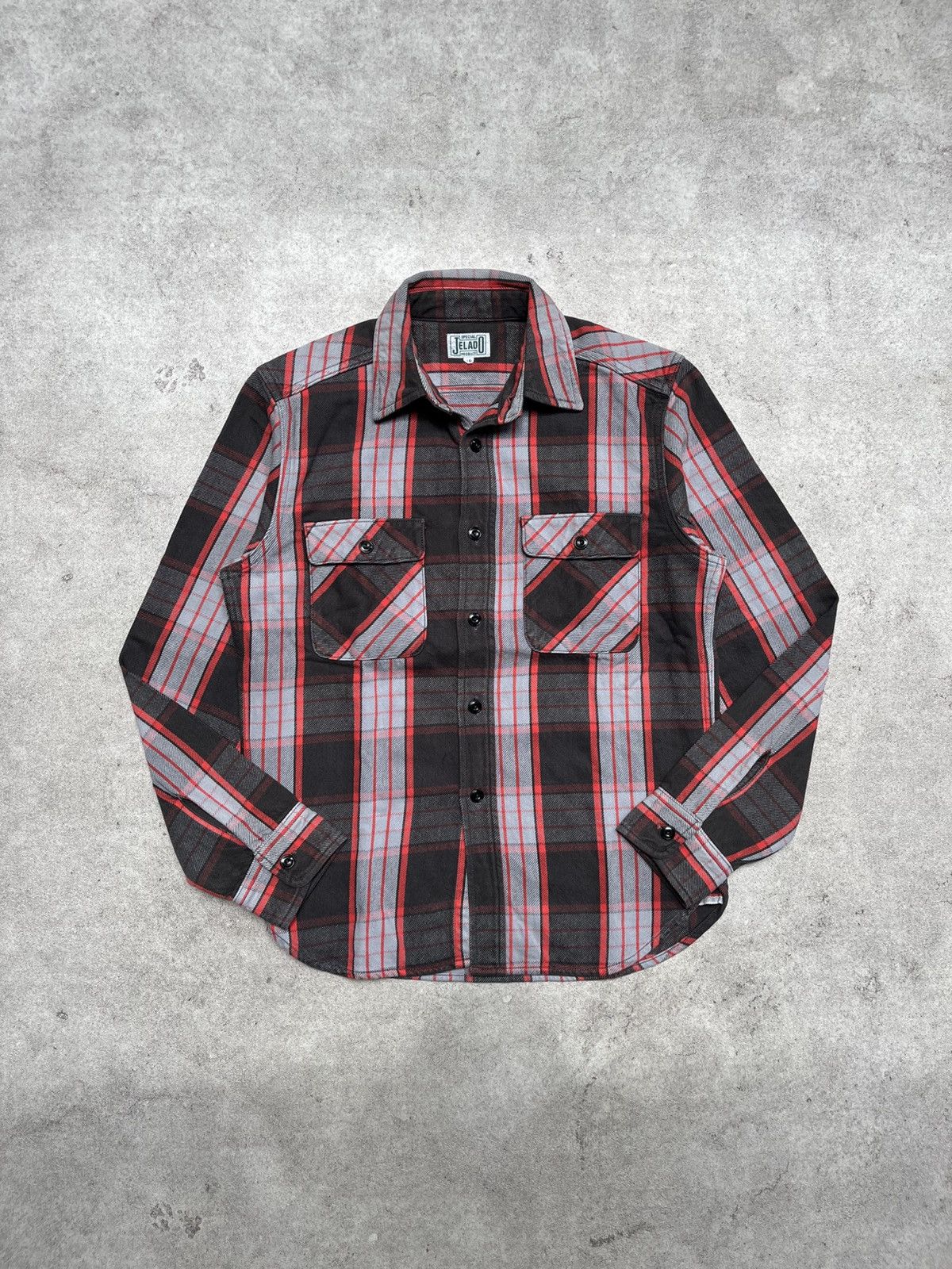 Japanese Brand × Jelado Jelado heavy flannel unionworkers shirt Size US M / EU 48-50 / 2 - 1 Thumbnail