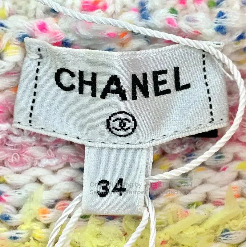 Chanel Chanel Multicolor Cotton Pullover Sweater . Size XXS / US 00 / IT 34 - 6 Thumbnail
