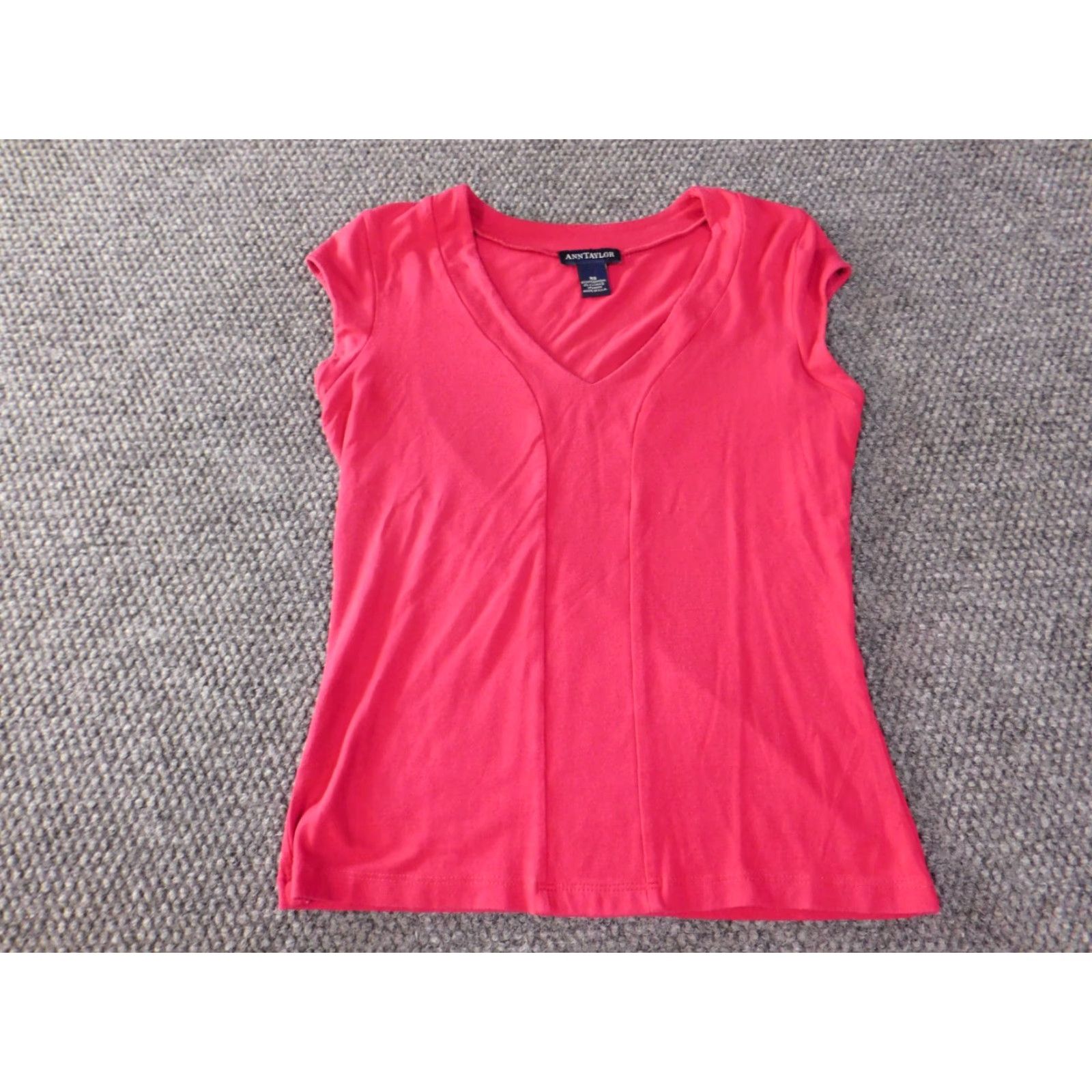 Ann Taylor Ann Taylor Loft Blouse XS Women Pink Round Neck Sleeveless Pullover Modal Stretch Casual Top Size XS / US 0-2 / IT 36-38 - 3 Thumbnail