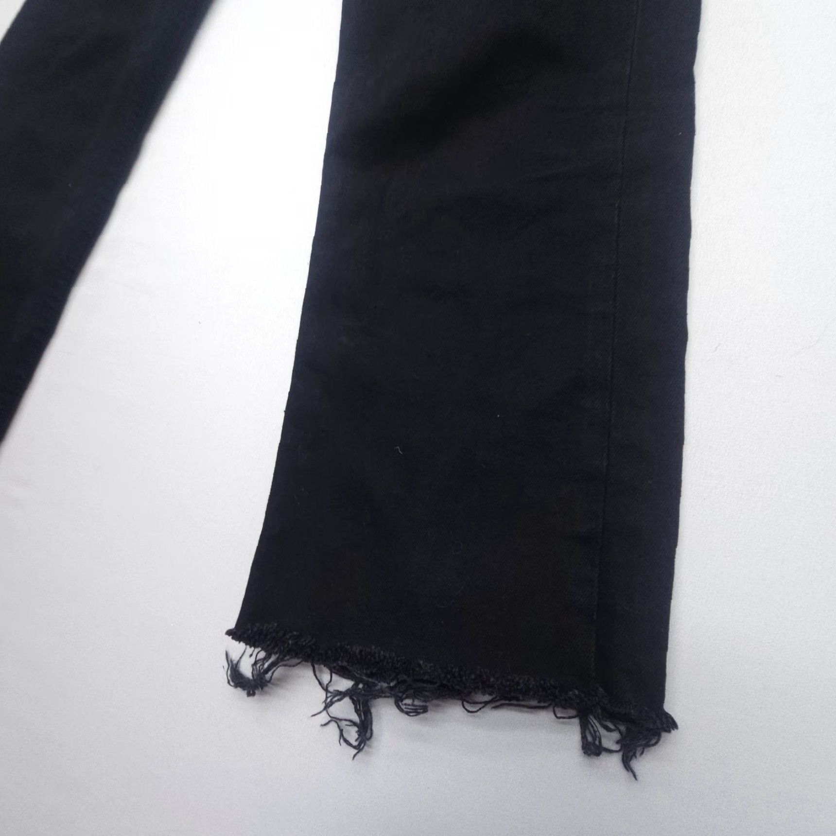 Zara Zara Jeans Straight Black Dark Wash 8 25" Inseam Denim Cotton Blend 5-Pocket Regular Stretch Vintage No Logo Women's Jeans Size 30" / US 8 / IT 44 - 5 Thumbnail