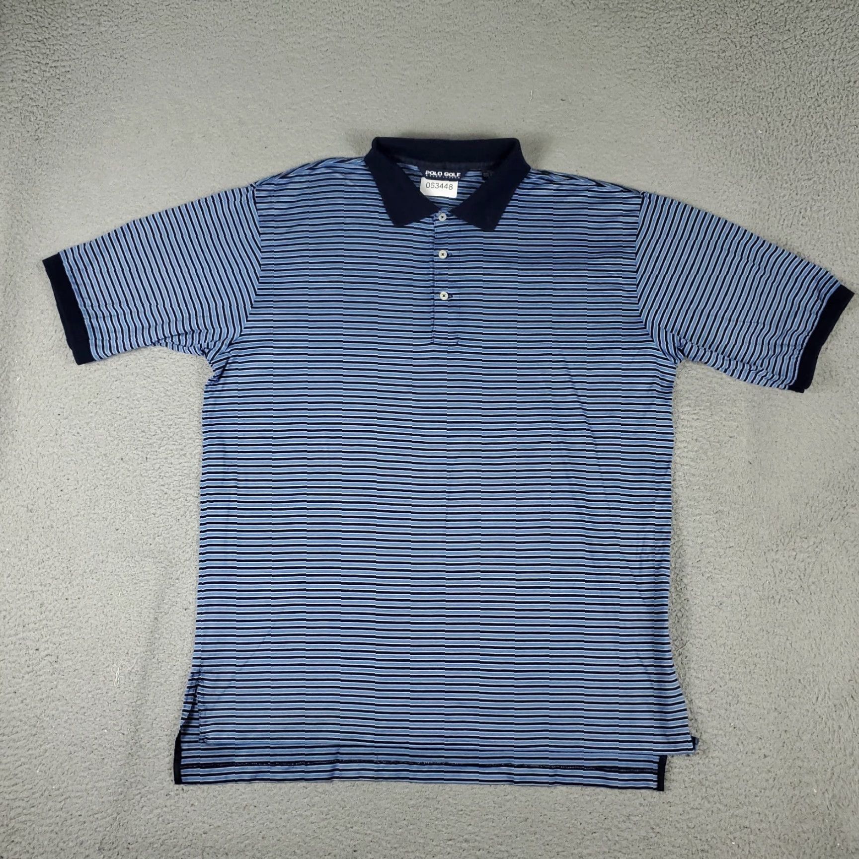 Ralph Lauren Ralph Lauren Polo Shirt Mens XL Blue Striped Short Sleeve Cotton Button-Down Casual Polo Men XL Blue Striped Polo Shirt Size US XL / EU 56 / 4 - 2 Thumbnail