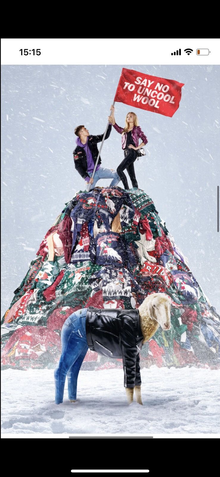 Diesel Holiday “Time” Christmas Santa Big Pattern Scarf Muffler Size ONE SIZE - 2 Thumbnail