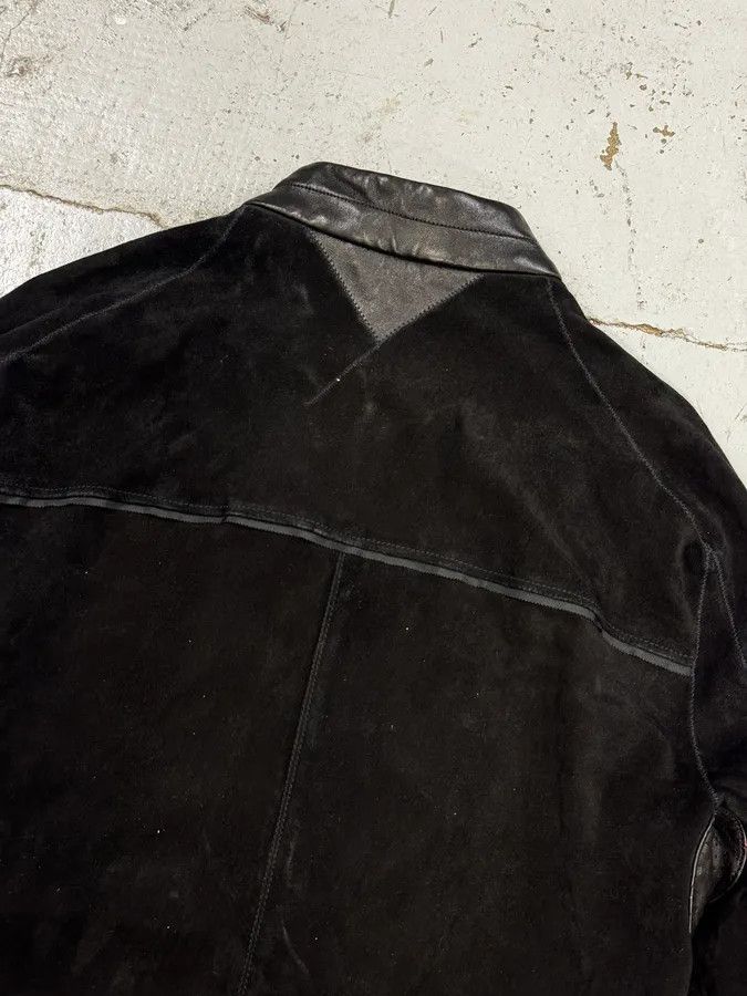 Yves Saint Laurent AW2004 Yves Saint Laurent Black Suede Leather Jacket by Stefano Pilati Size US L / EU 52-54 / 3 - 9 Thumbnail