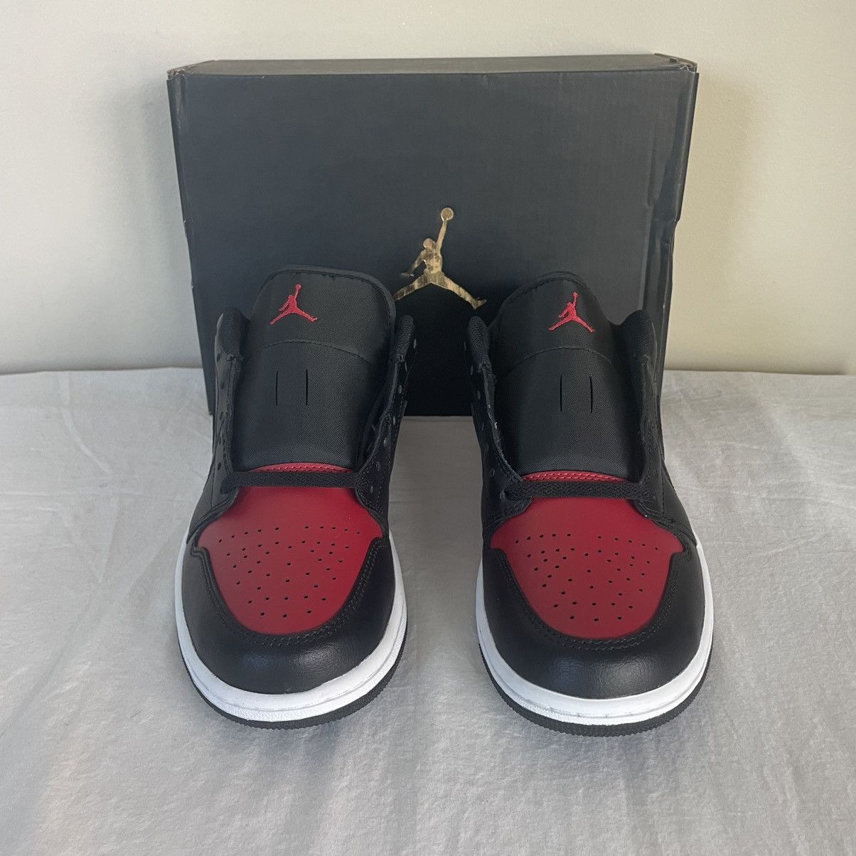 Jordan Brand × Nike Nike Air Jordan 1 Low Bred Twist Mens US Size 8.5 553558-067 Size US 8.5 / EU 41-42 - 3 Thumbnail