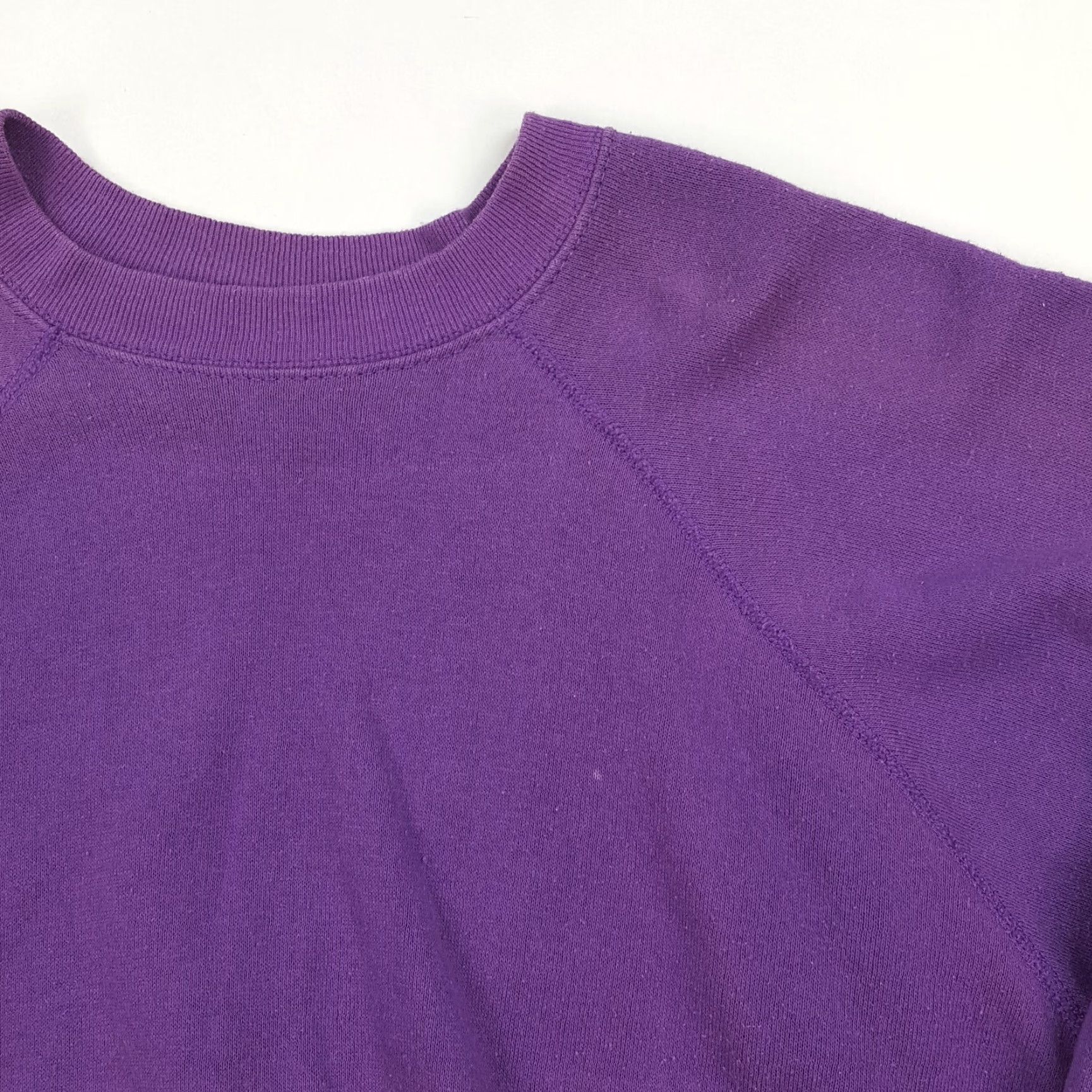 Tultex VINTAGE Tultex Sweatshirt Raglan Purple L Mens Crewneck USA Made Graphic Print 80s 90s Retro Collegiate Grunge Raglan Crewneck Sweatshirt Size US L / EU 52-54 / 3 - 5 Thumbnail
