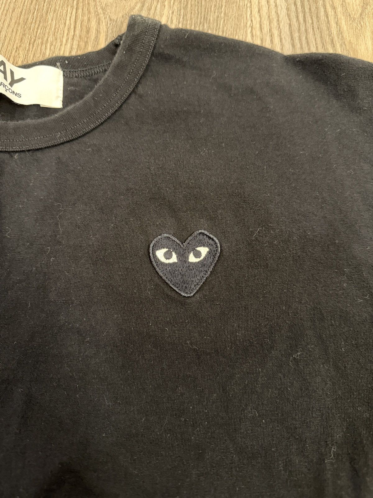 Comme des Garcons Comme des Garcons Play Black Emblem T Shirt Size US XXL / EU 58 / 5 - 3 Thumbnail