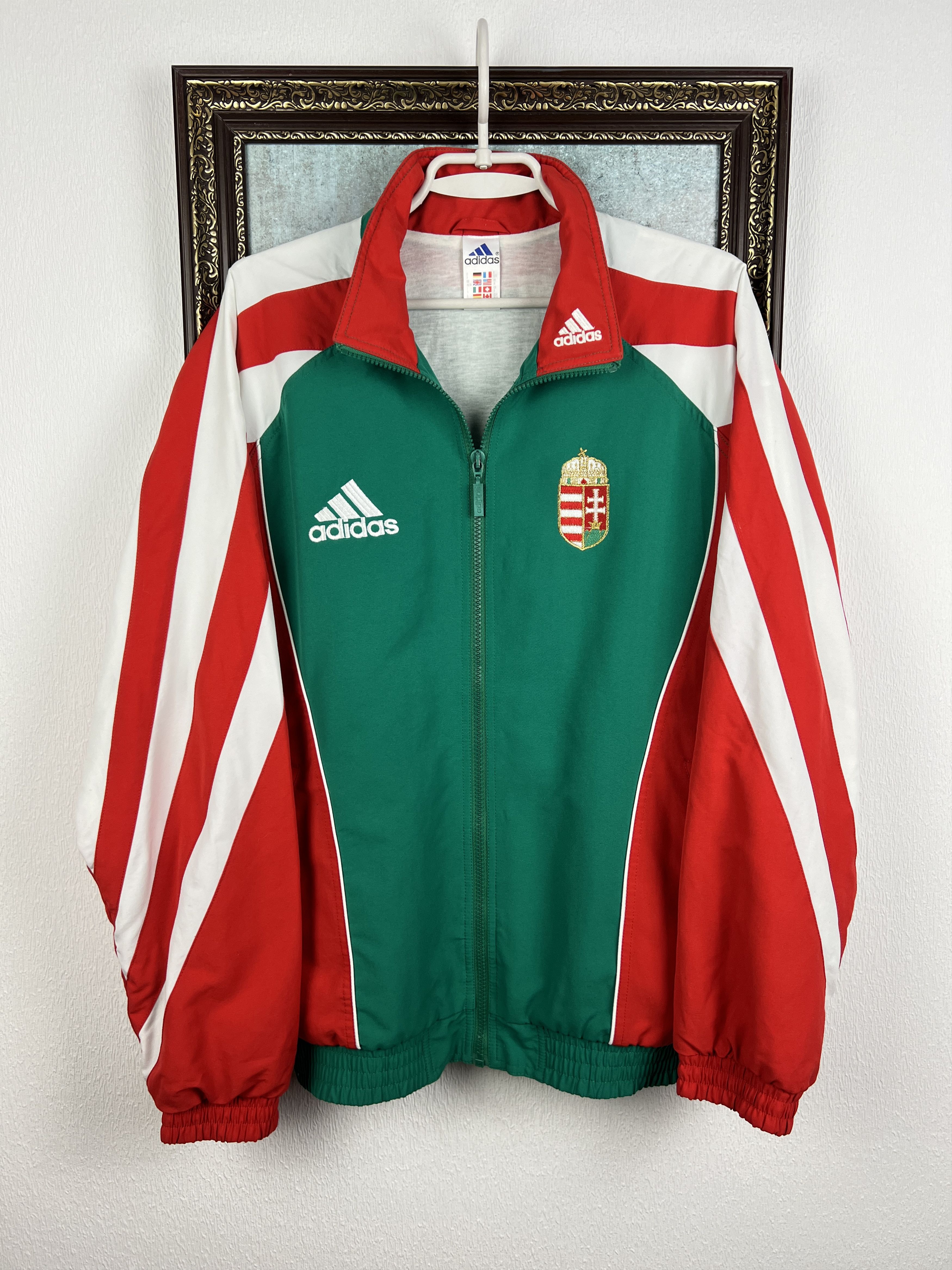 Adidas Vintage Hungary Football Jacket Track Top Soccer National Size US M / EU 48-50 / 2 - 1 Thumbnail