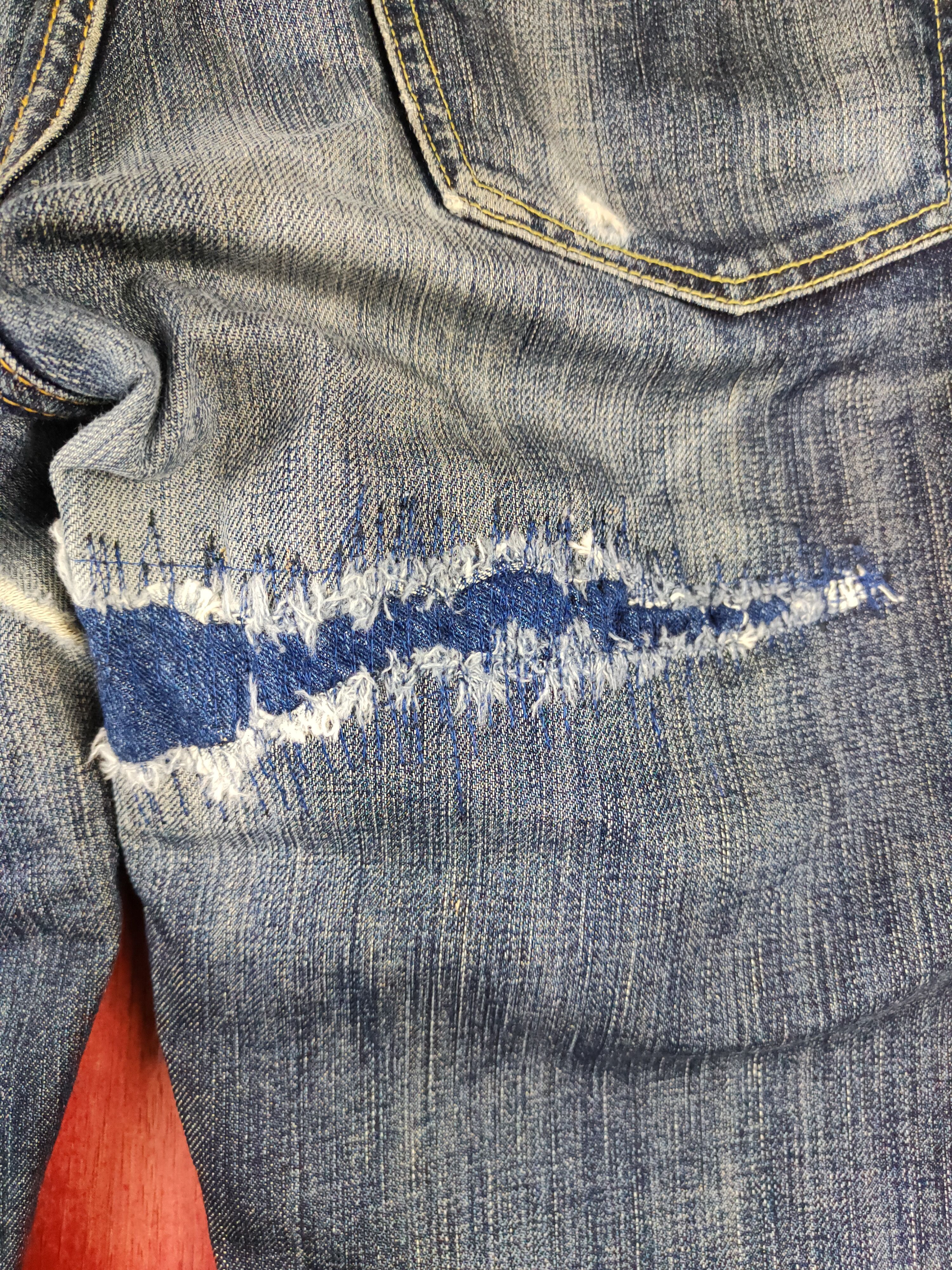 Japanese Brand DL Uniqlo Blue japan vintage distressed Denim Pants #S1261 Size US 32 / EU 48 - 10 Thumbnail