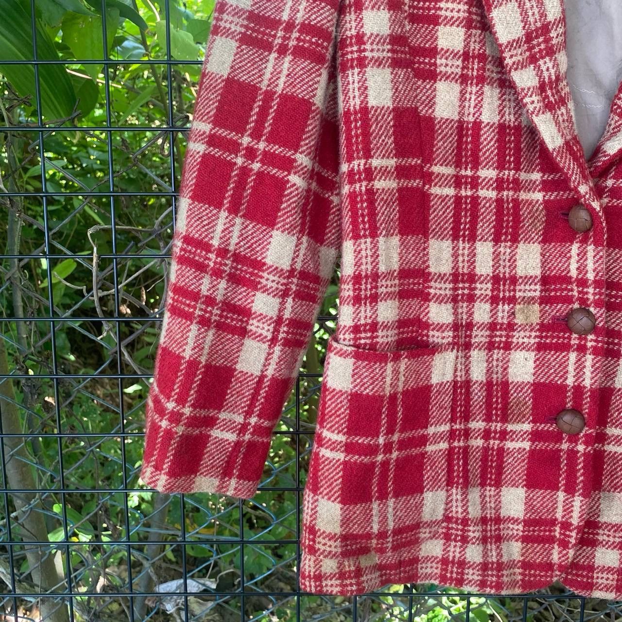 Designer × Mademoiselle Non Non × Vintage Vintage Mademoiselle Non non Checkered Board Coat Jacket Size US S / EU 44-46 / 1 - 4 Thumbnail