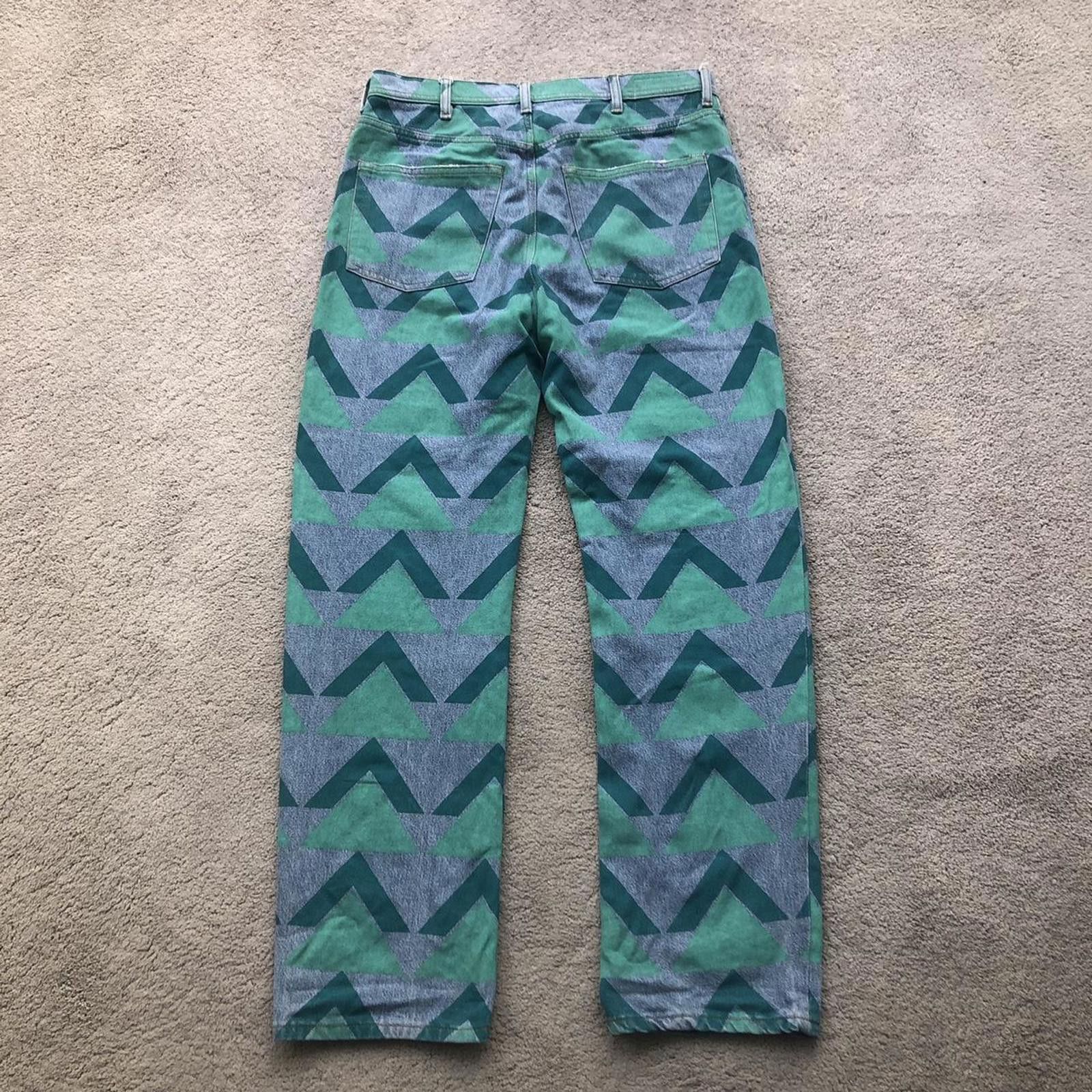 Acne Studios Acne Studios Land Print Denim Jeans Size US 30 / EU 46 - 2 Thumbnail