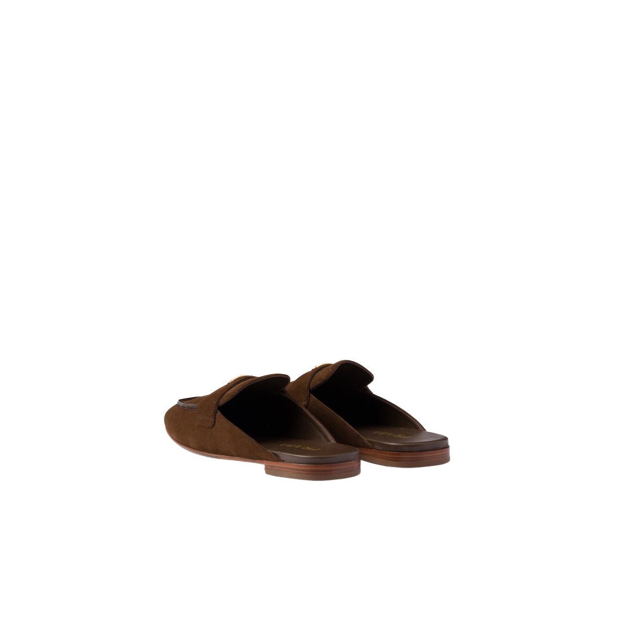 Prada PRADA $1170 Cocoa Brown Suede Slippers New & Authentic (Wome Size US 9 / IT 39 - 4 Thumbnail