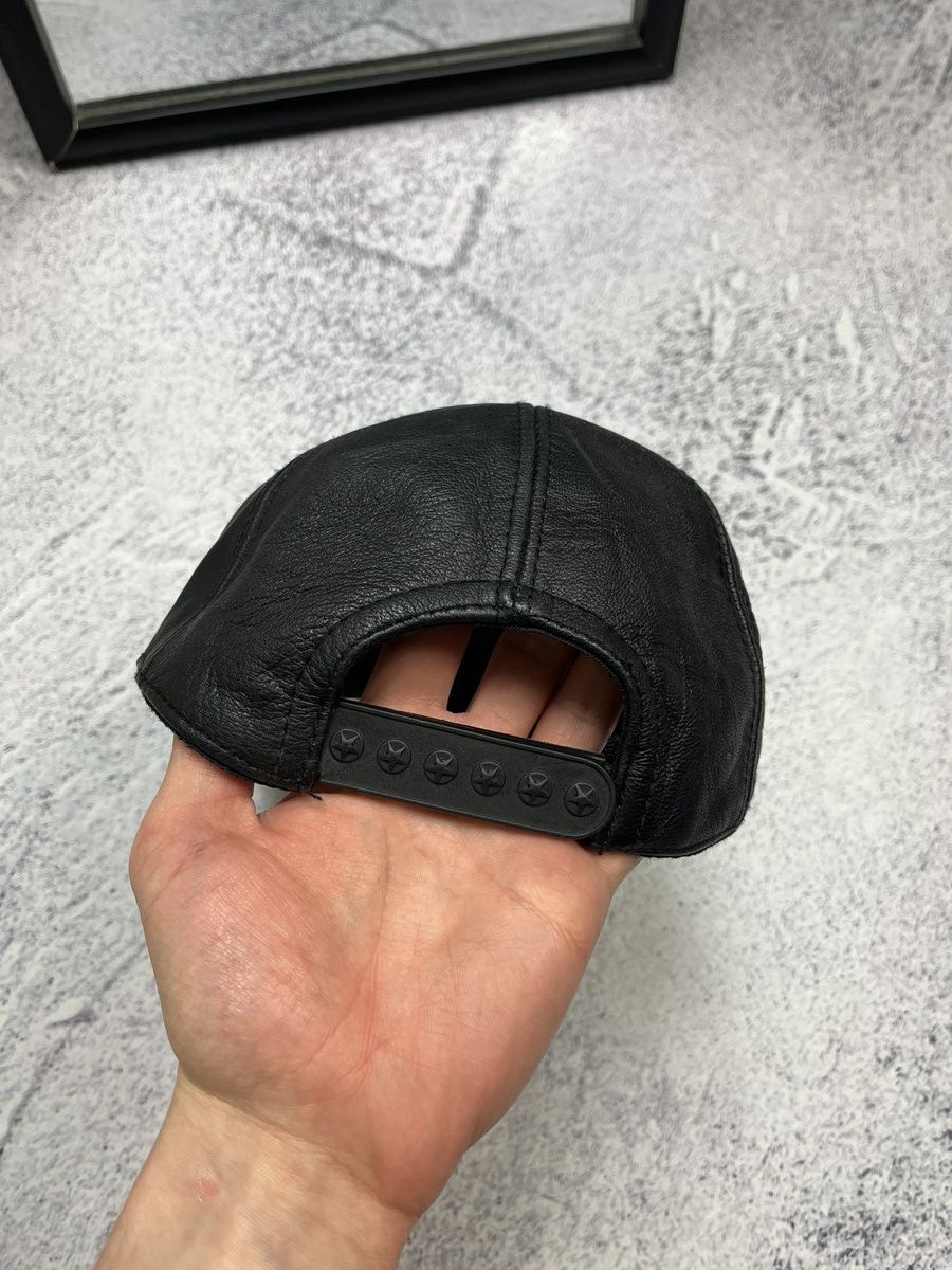 Vintage Vintage BMW Leather Racing Cap Hat Moto 90’s Grand Prix Y2k Size ONE SIZE - 6 Thumbnail