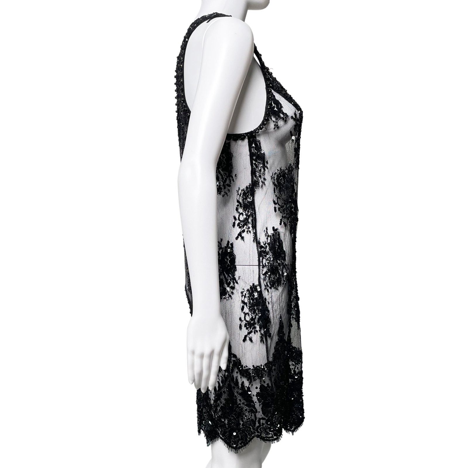 Collette Dinnigan Black Sequin Dress Size S / US 4 / IT 40 - 2 Thumbnail