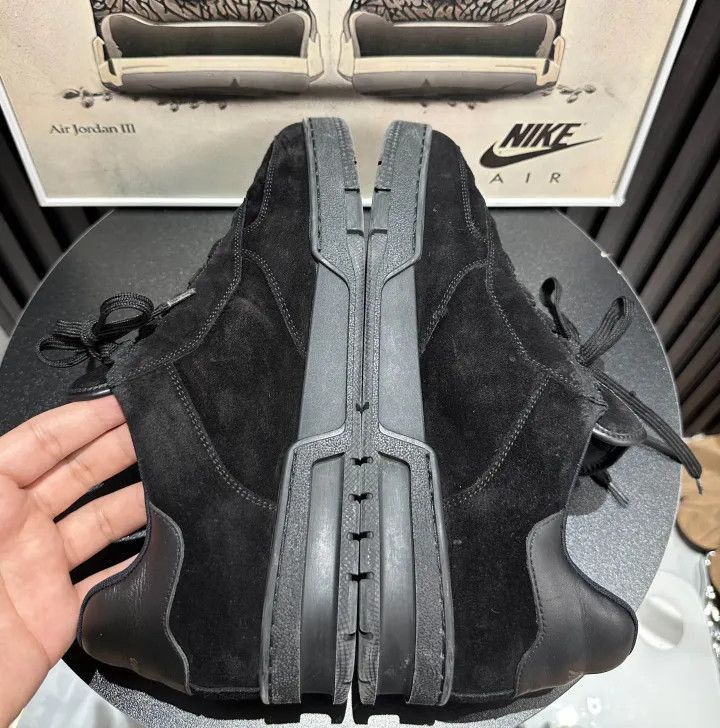 Louis Vuitton Louis Vuitton Trainer Black Suede Sneakers -2508 Size US 9.5 / EU 42-43 - 6 Thumbnail