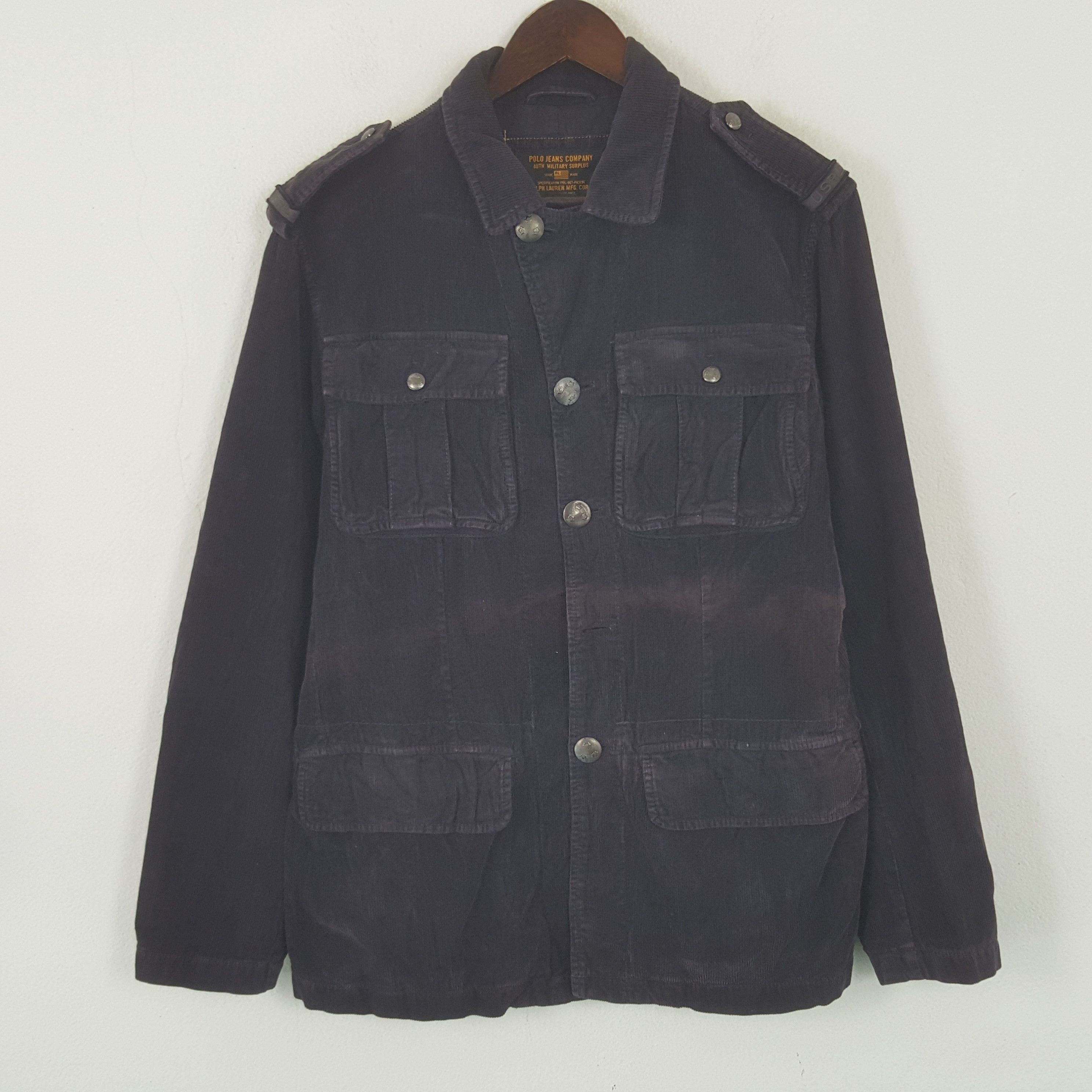 Polo Ralph Lauren Vintage Polo Jeans Company Corduroy Button Jacket Size US S / EU 44-46 / 1 - 1 Thumbnail