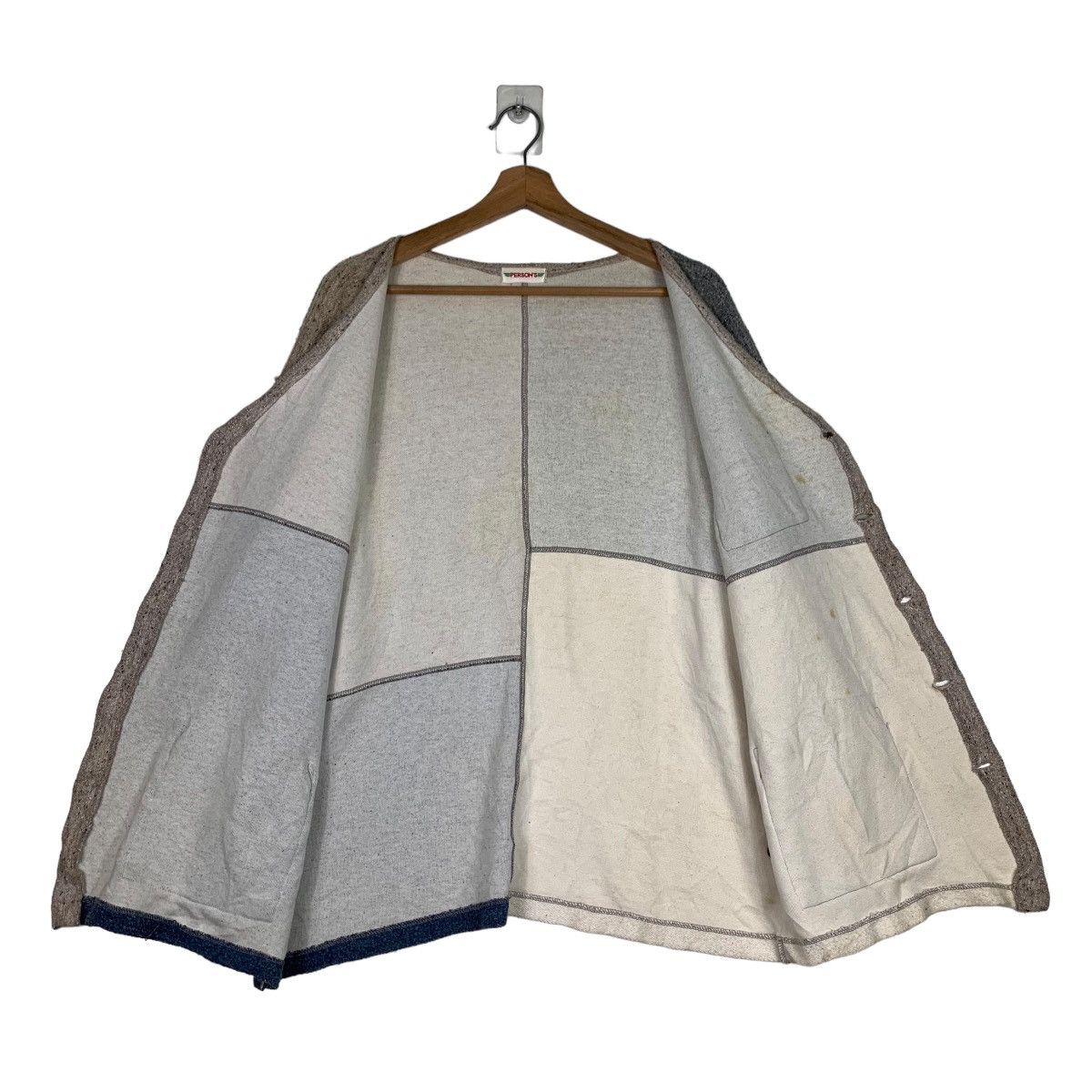 PERSON'S PERSON’S Patchwork Design Cardigan #0314-C14 Size US M / EU 48-50 / 2 - 12 Thumbnail