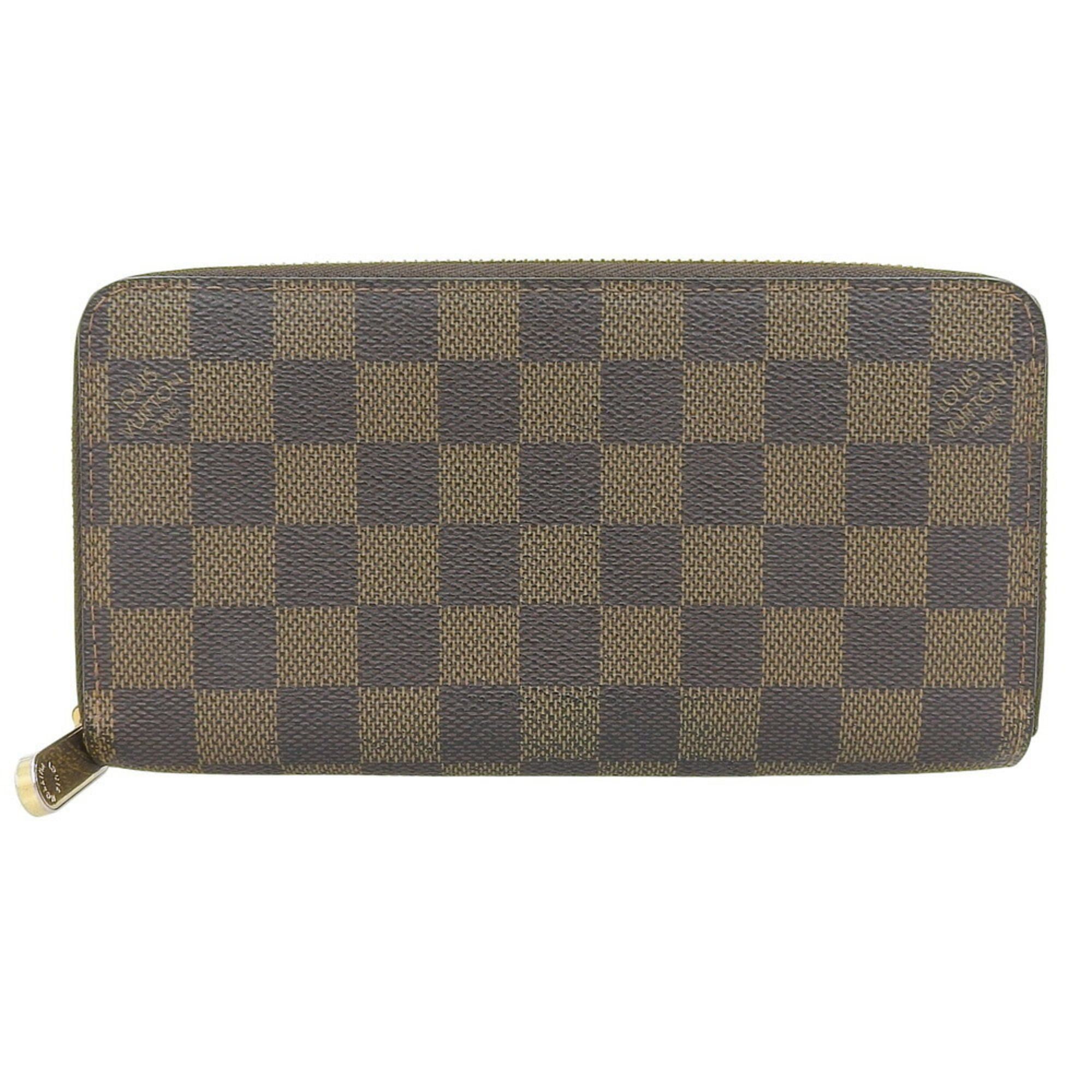 Louis Vuitton Louis Vuitton Damier Zippy Wallet N60015 Ebene Round Long Size ONE SIZE - 1 Thumbnail