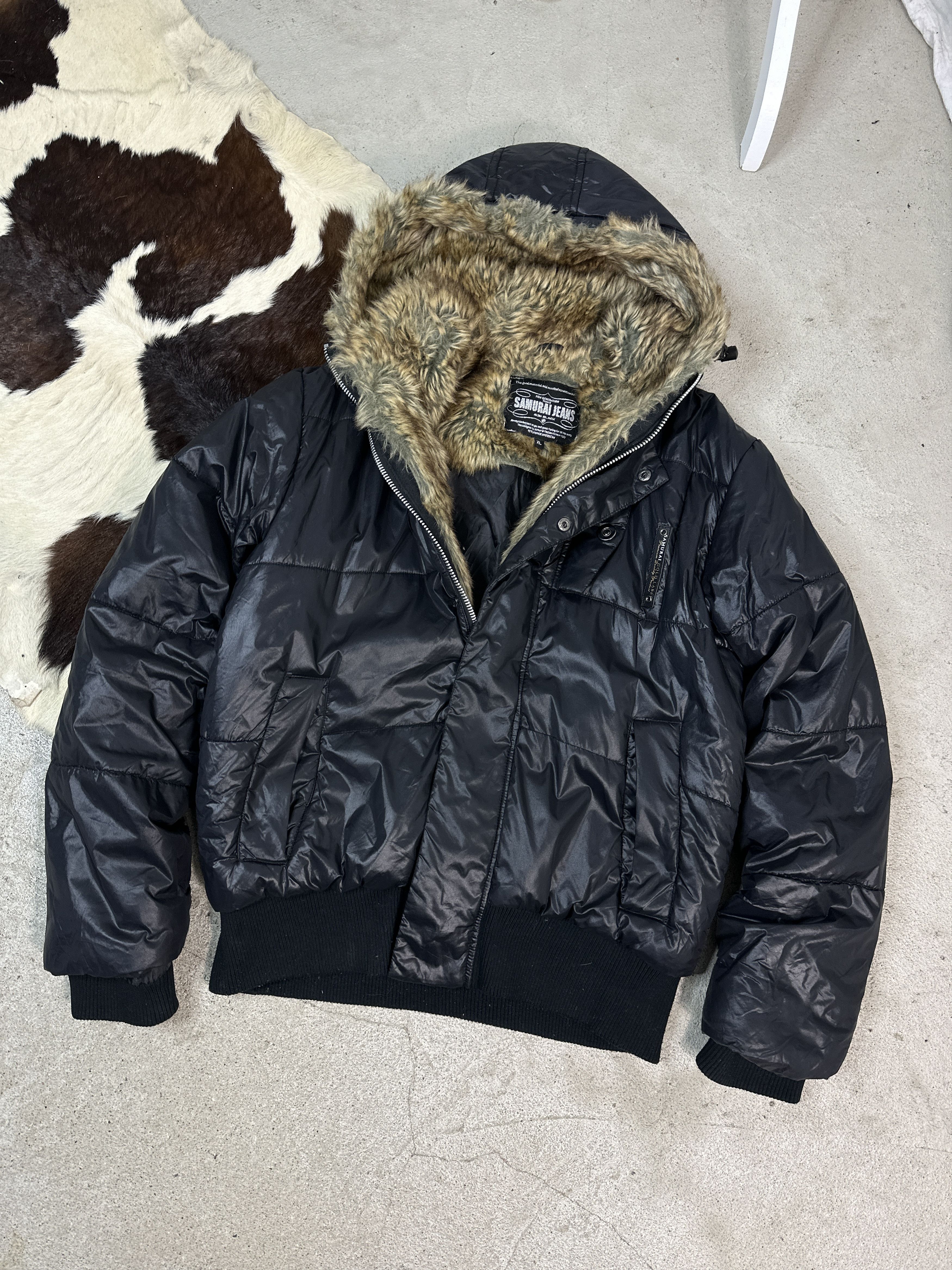 Samurai Jeans × Vintage Vintage Samurai Jeans Faux-Fur Jacket Size US M / EU 48-50 / 2 - 1 Thumbnail