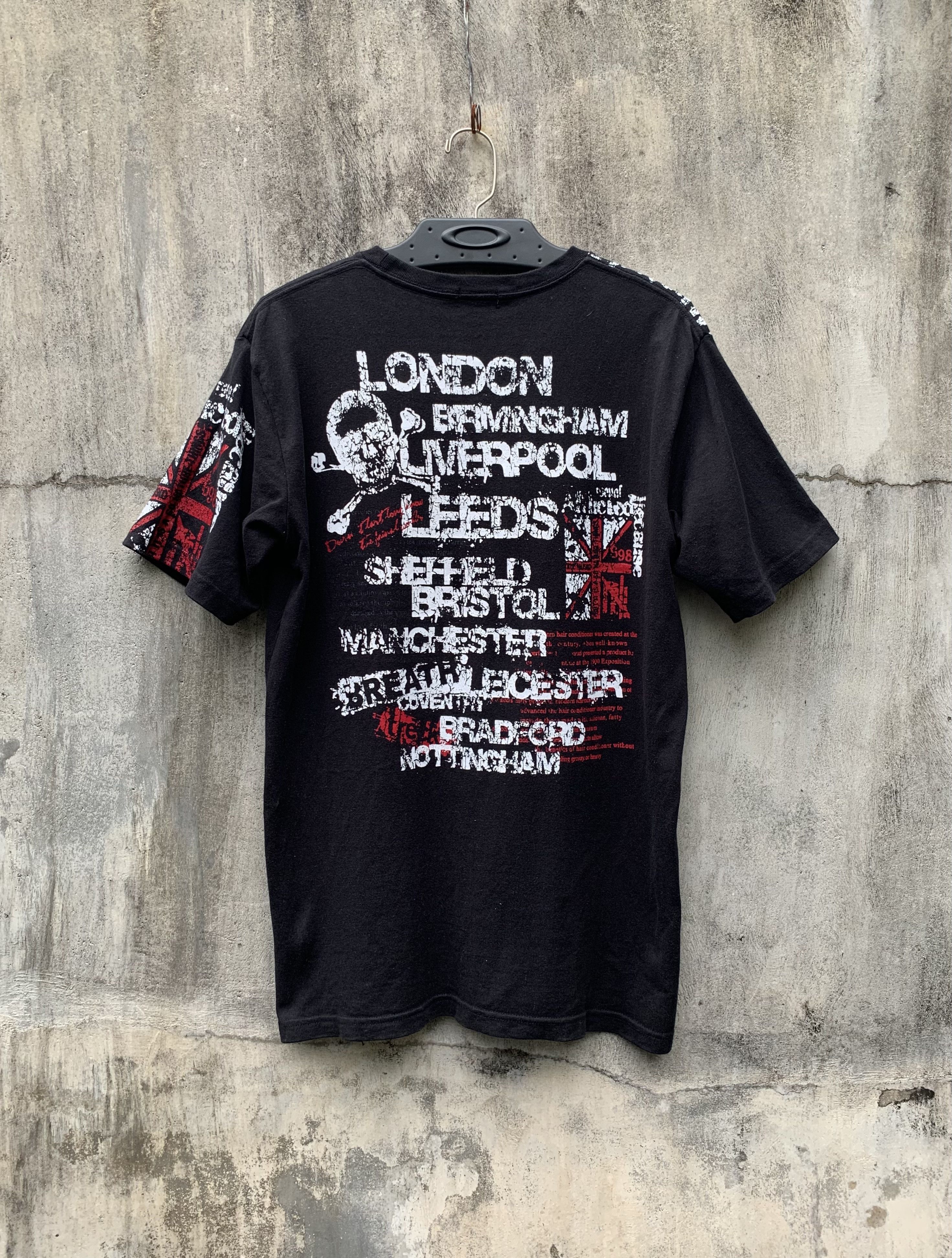 Beaumere y2k Beaumere Japan Skull City Poem Black Tee Size US L / EU 52-54 / 3 - 5 Thumbnail