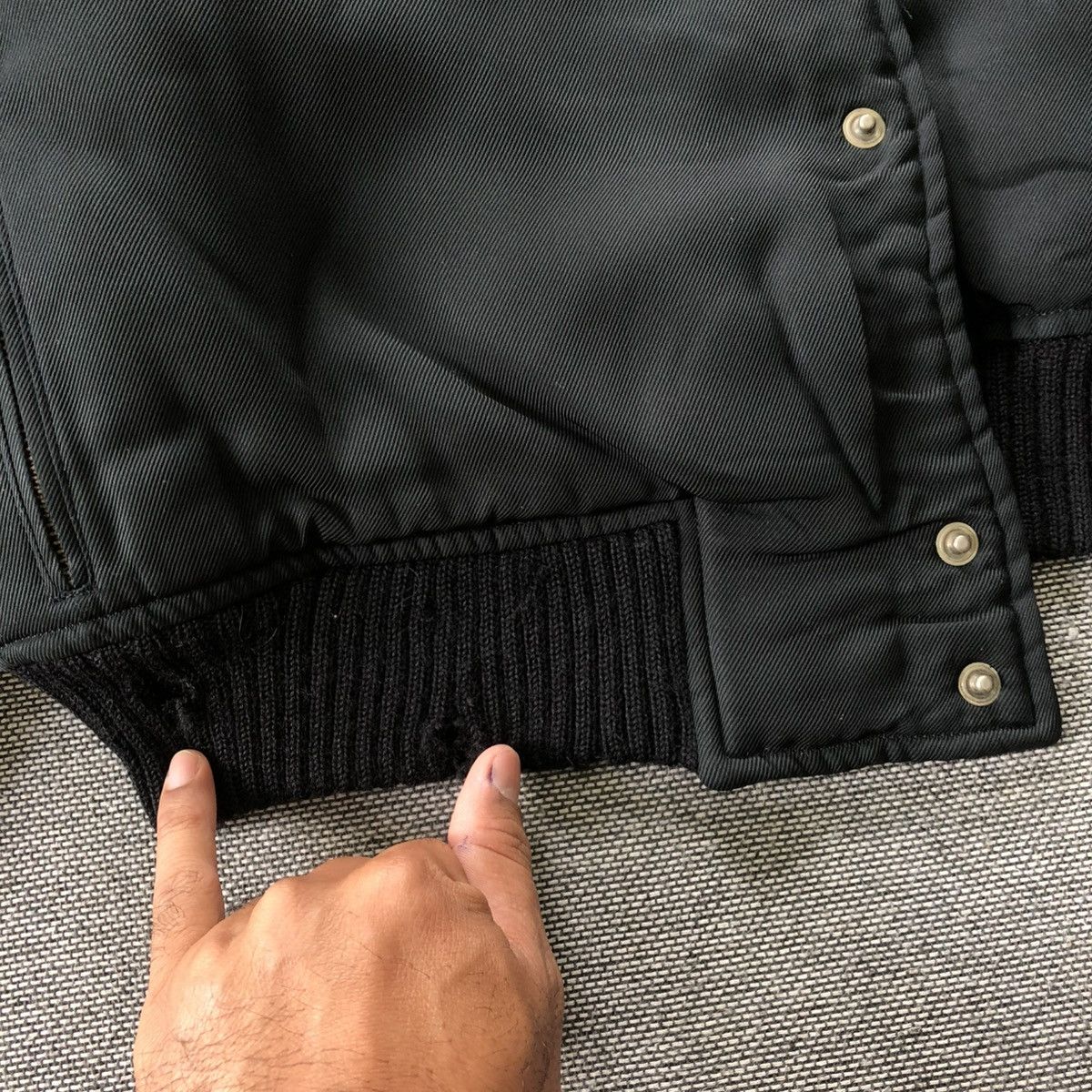 JPG Jean Paul Gaultier Homme MA-1 style Bomber Button Jacket