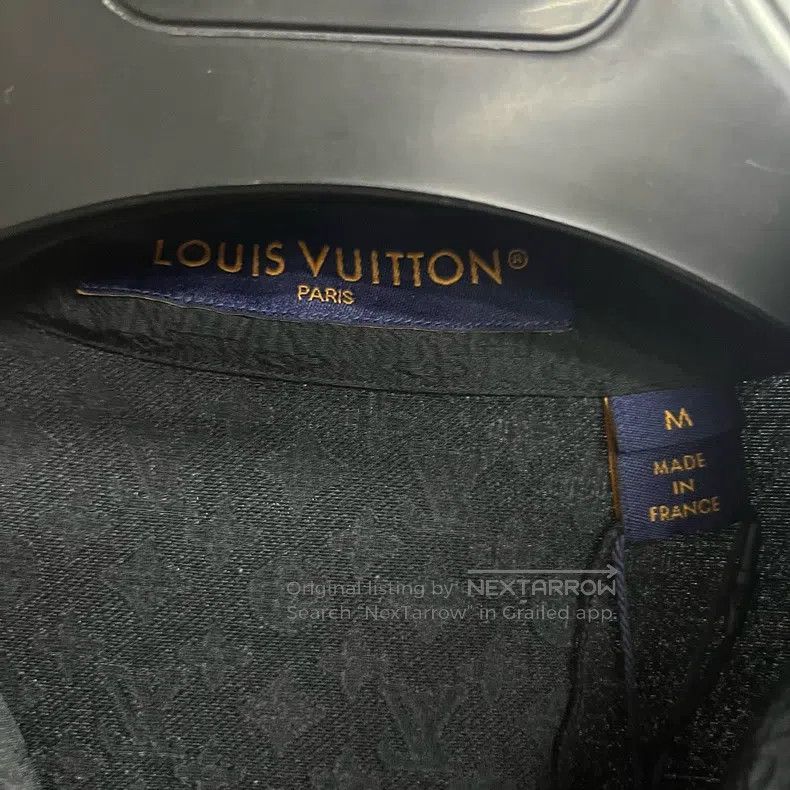 Louis Vuitton Louis Vuitton Black Solid Button Down Shirt Size US M / EU 48-50 / 2 - 2 Thumbnail