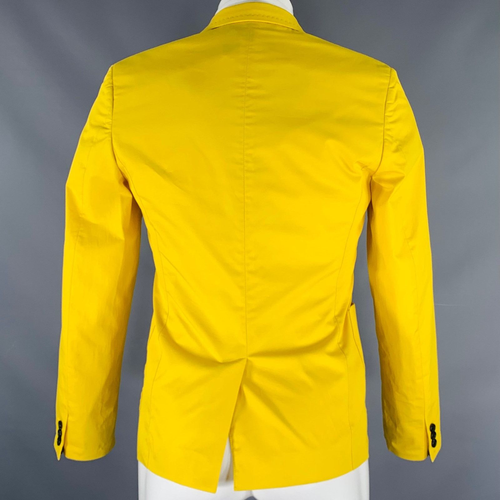 Marc by Marc Jacobs Size XS Yellow Cotton Single Breasted Sport Coat Size 34R - 3 Thumbnail