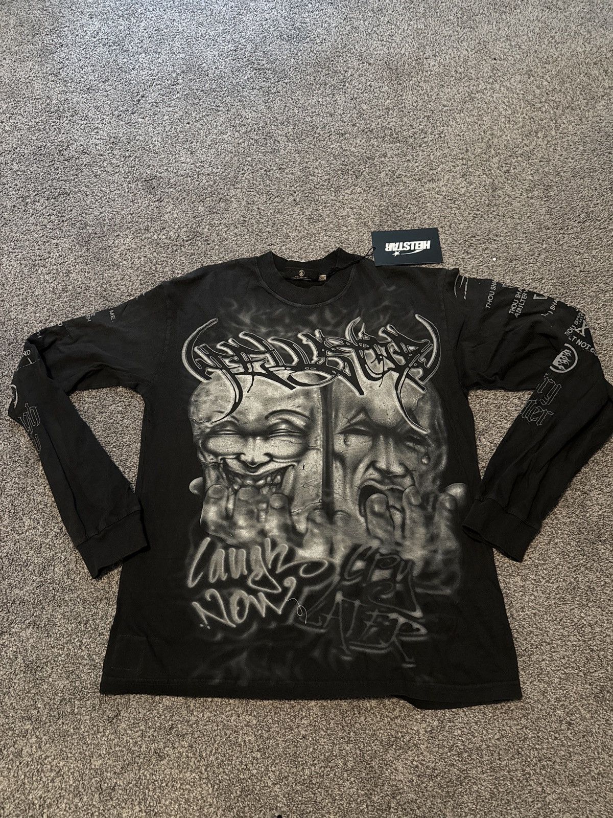 HELLSTAR ⛽️Hellstar Grail alert - Laugh Now Cry Later L/S Medium🔥 Size US M / EU 48-50 / 2 - 1 Thumbnail