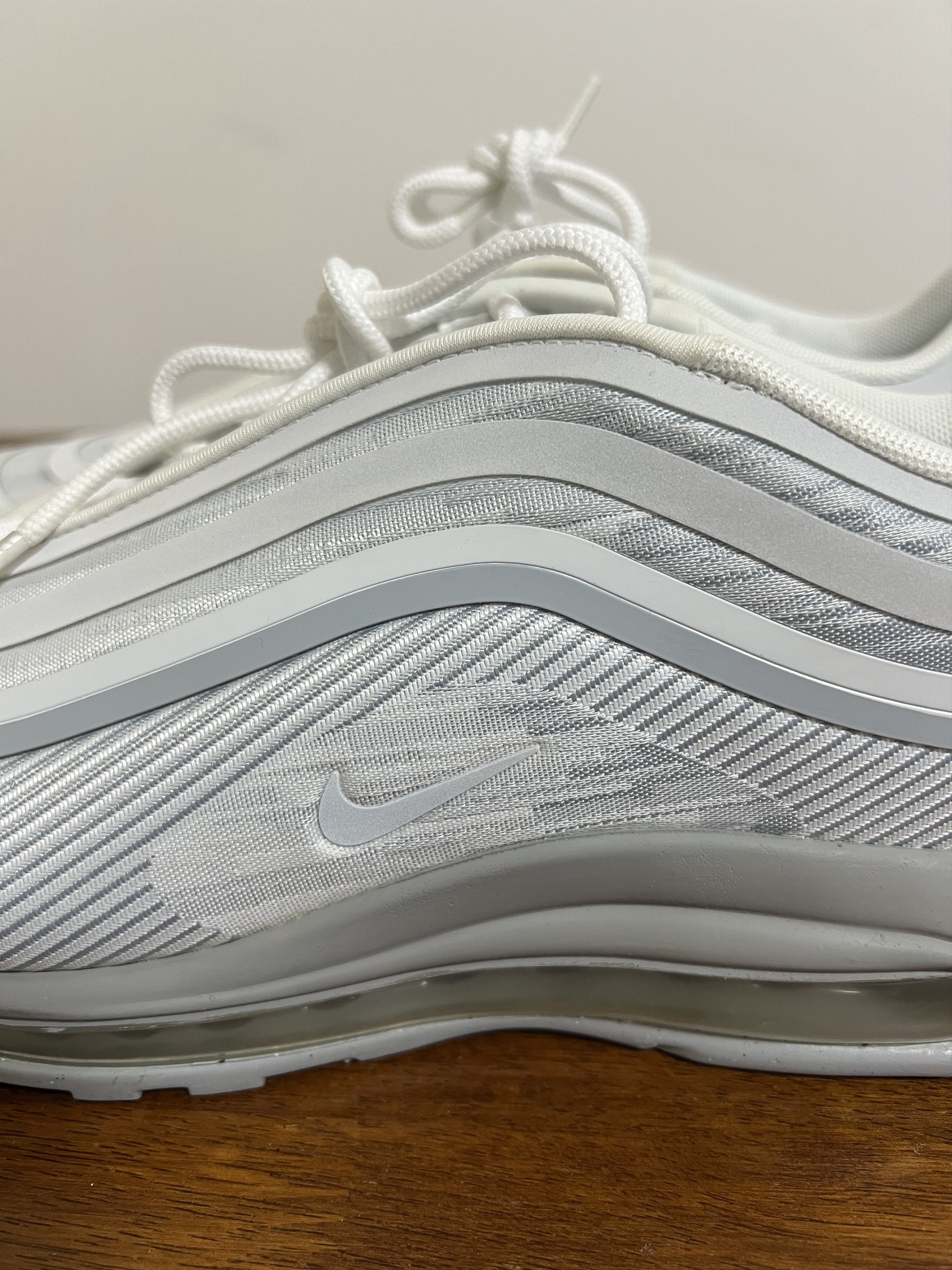 Nike 💚 2018 Nike Air Max 97 UL '17 Pure Platinum 3M US 11 NEW Size US 11 / EU 44 - 4 Thumbnail