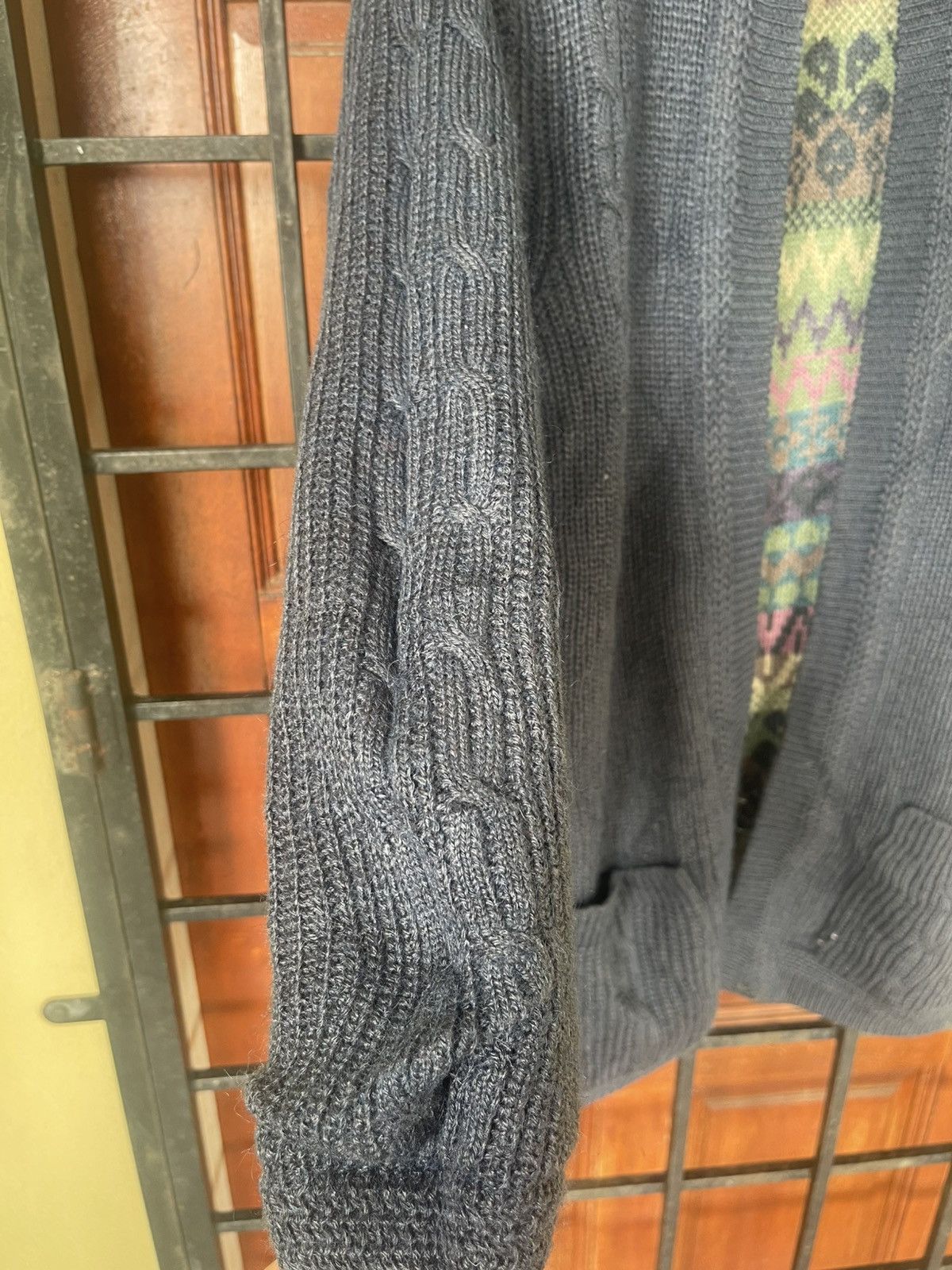 Japanese Brand × The Unbranded Brand Rare REVERSIBLE KNIT CARDIGAN Size US L / EU 52-54 / 3 - 9 Thumbnail