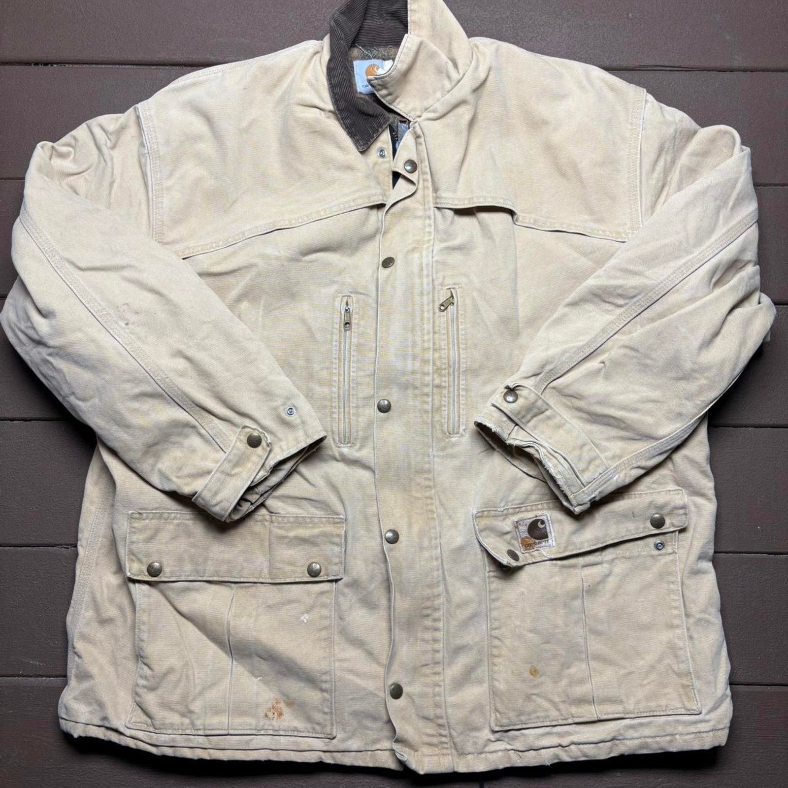 Carhartt Vintage Carhartt RN-14806 Blanket Lined Work Jacket Size US XL / EU 56 / 4 - 1 Thumbnail