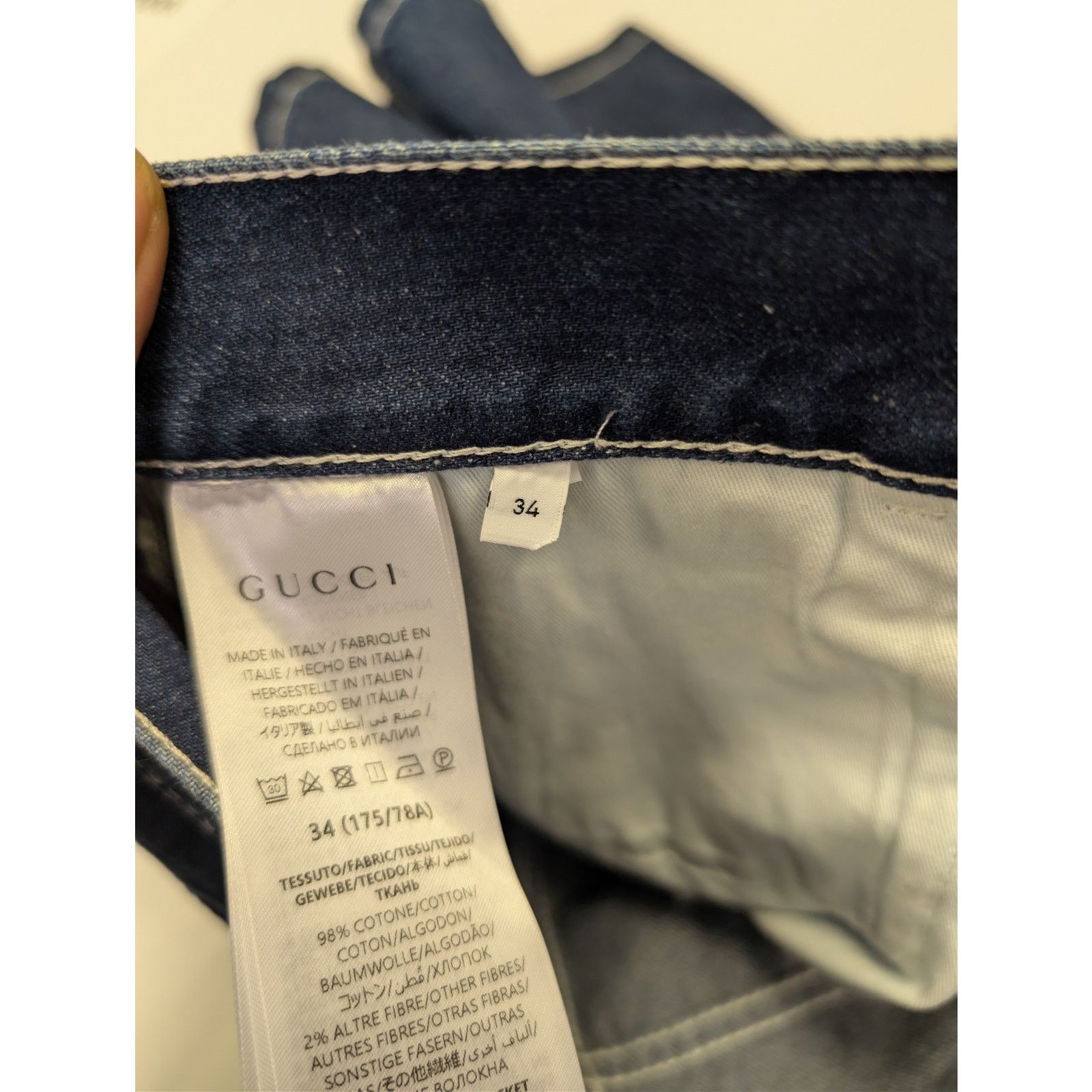 Gucci o1rshd1 Denim Shorts in Blue Size US 34 / EU 50 - 14 Thumbnail