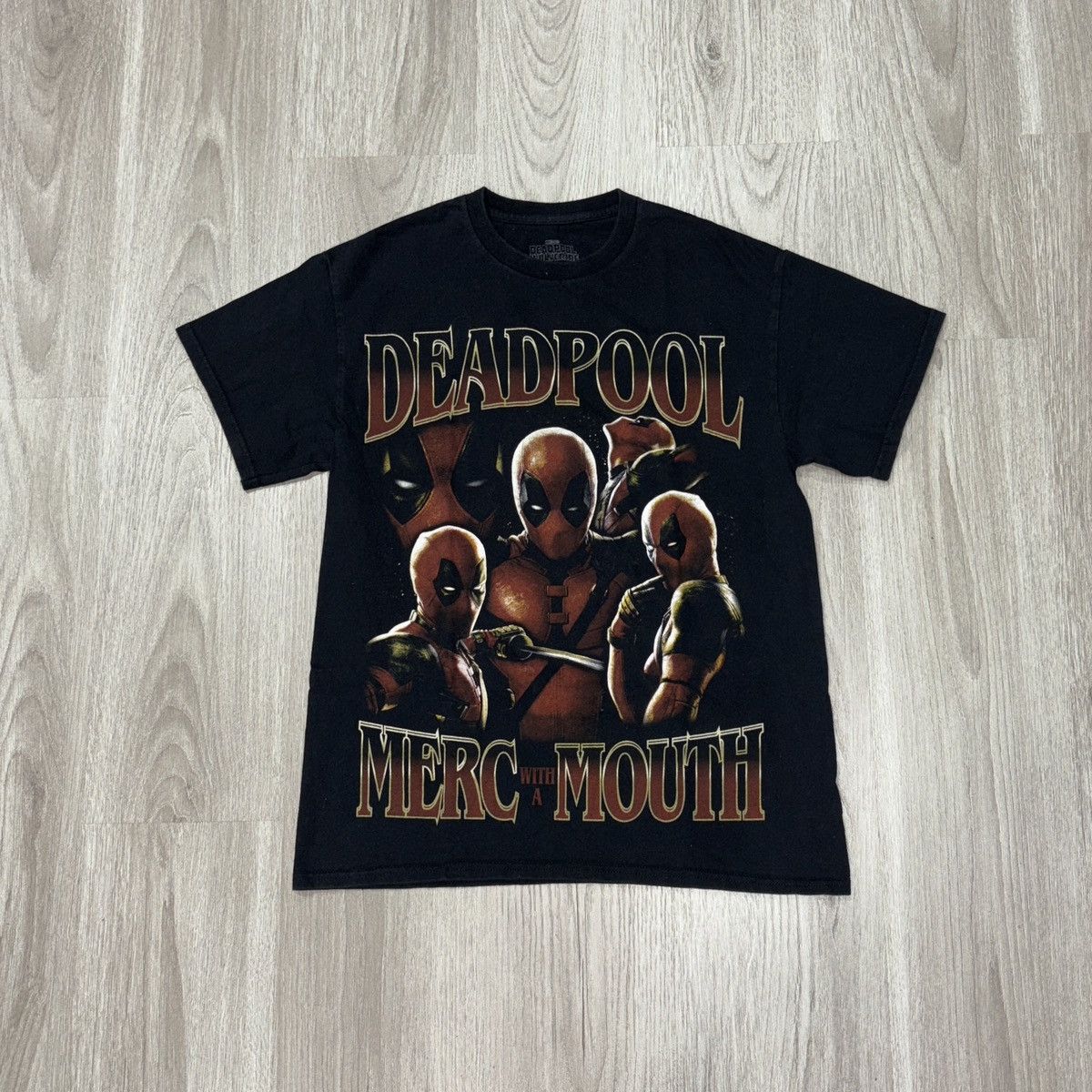 Other Deadpool Merc With A Mouth T Shirt Mens Medium Black Marvel Size US M / EU 48-50 / 2 - 5 Thumbnail