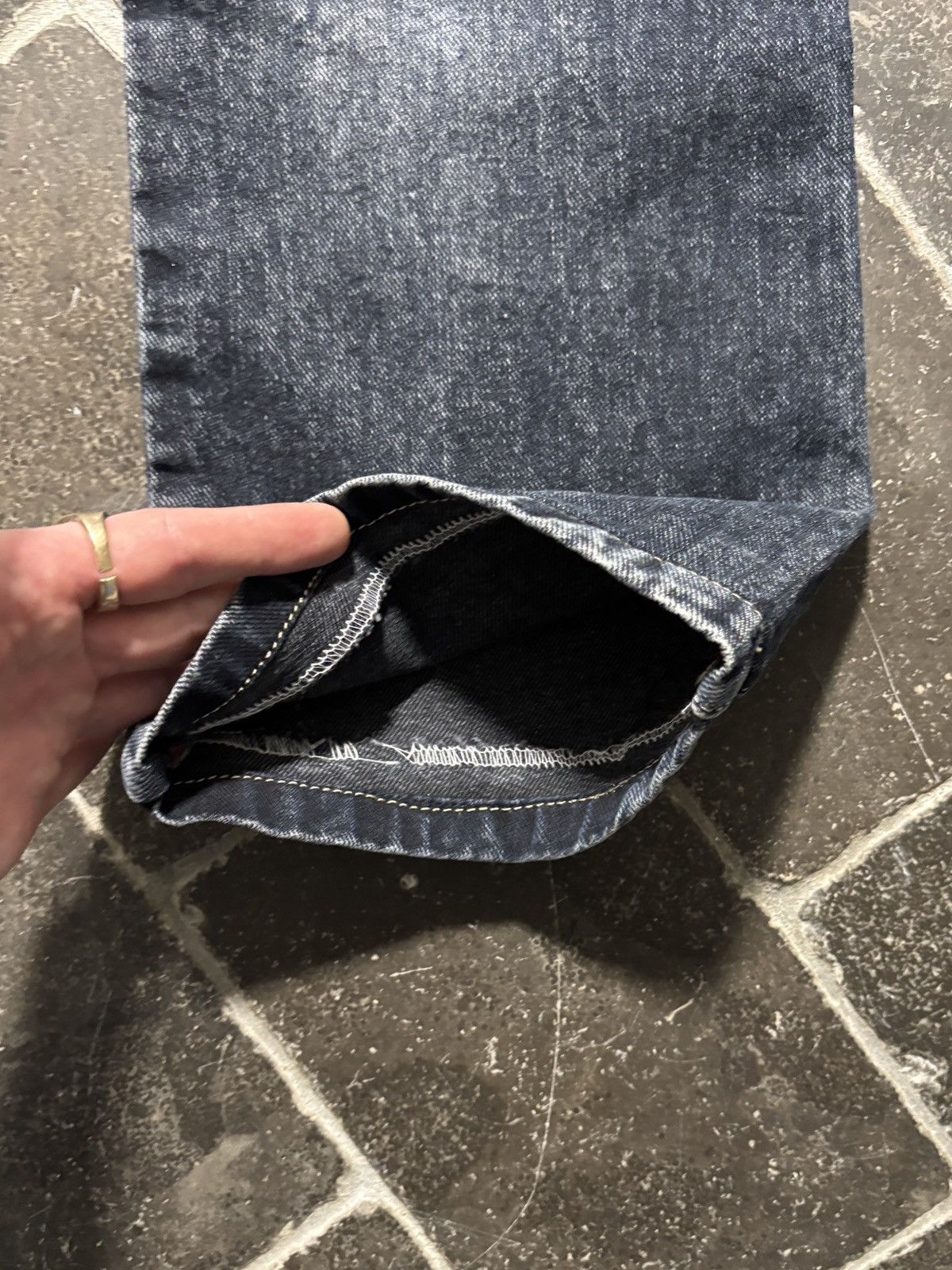 Vintage New York Yankees Jeans Vintage NY Denim 3D Pocket Puff Y2K Size US 28 / EU 44 - 13 Thumbnail