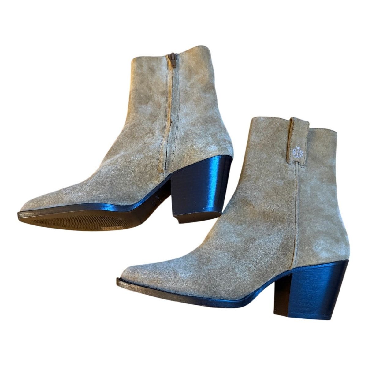 Maje Maje *New Without Box* Suede Caramel Ankle Boots Size US 7.5 / IT 37.5 - 2 Thumbnail