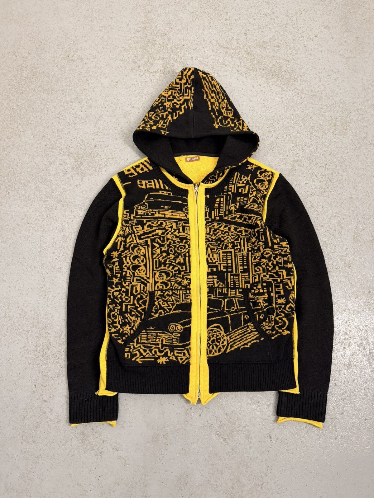 John Galliano Full zip clown hoodie archival | Grailed