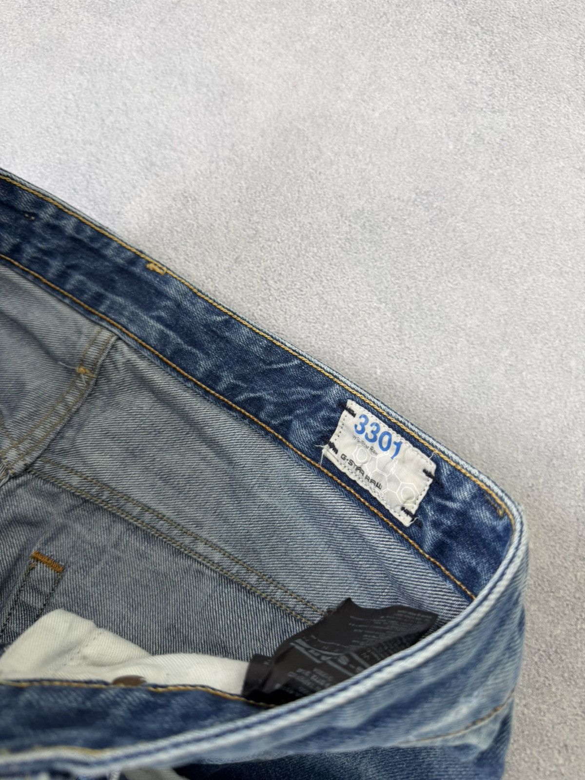Hedi Slimane 2000s Edwin Hedi Slimame Style Washed Distressed Denim Jeans Size US 33 - 10 Thumbnail