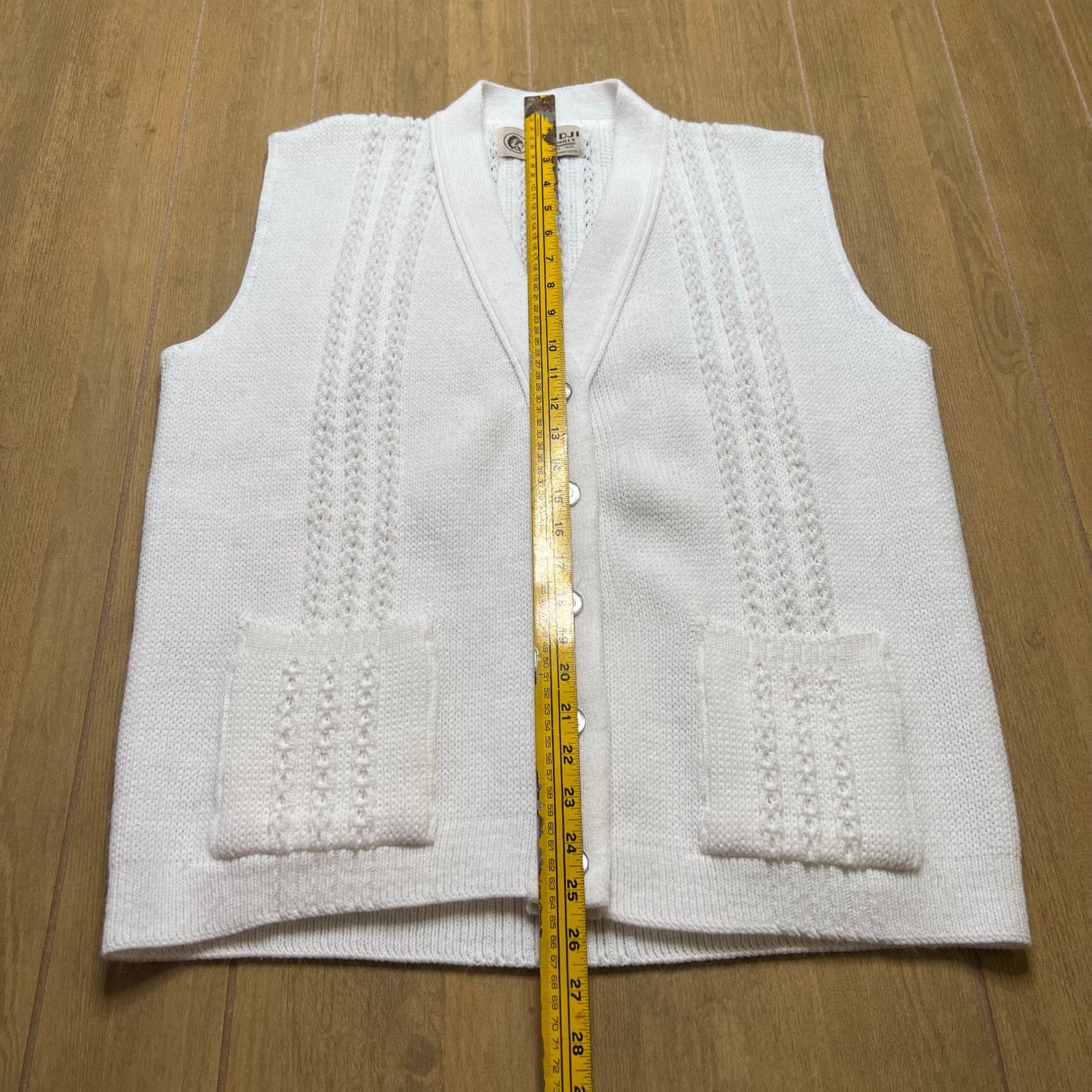 Vintage Vintage Bemidji Woolen Mills Knit Sweater Vest White USA M/L Size US M / EU 48-50 / 2 - 5 Thumbnail