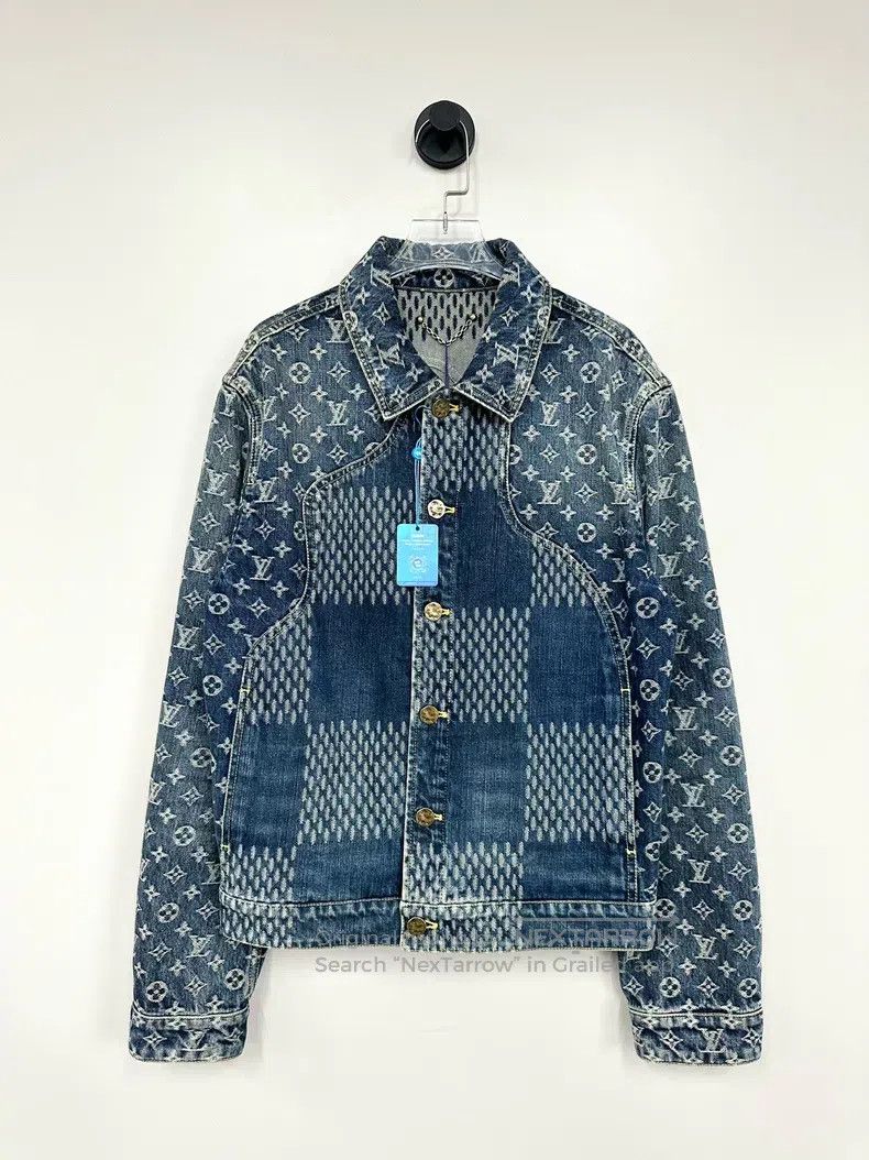 Louis Vuitton Louis Vuitton Co-branded nigo blue floral denim jacket Size US S / EU 44-46 / 1 - 1 Thumbnail
